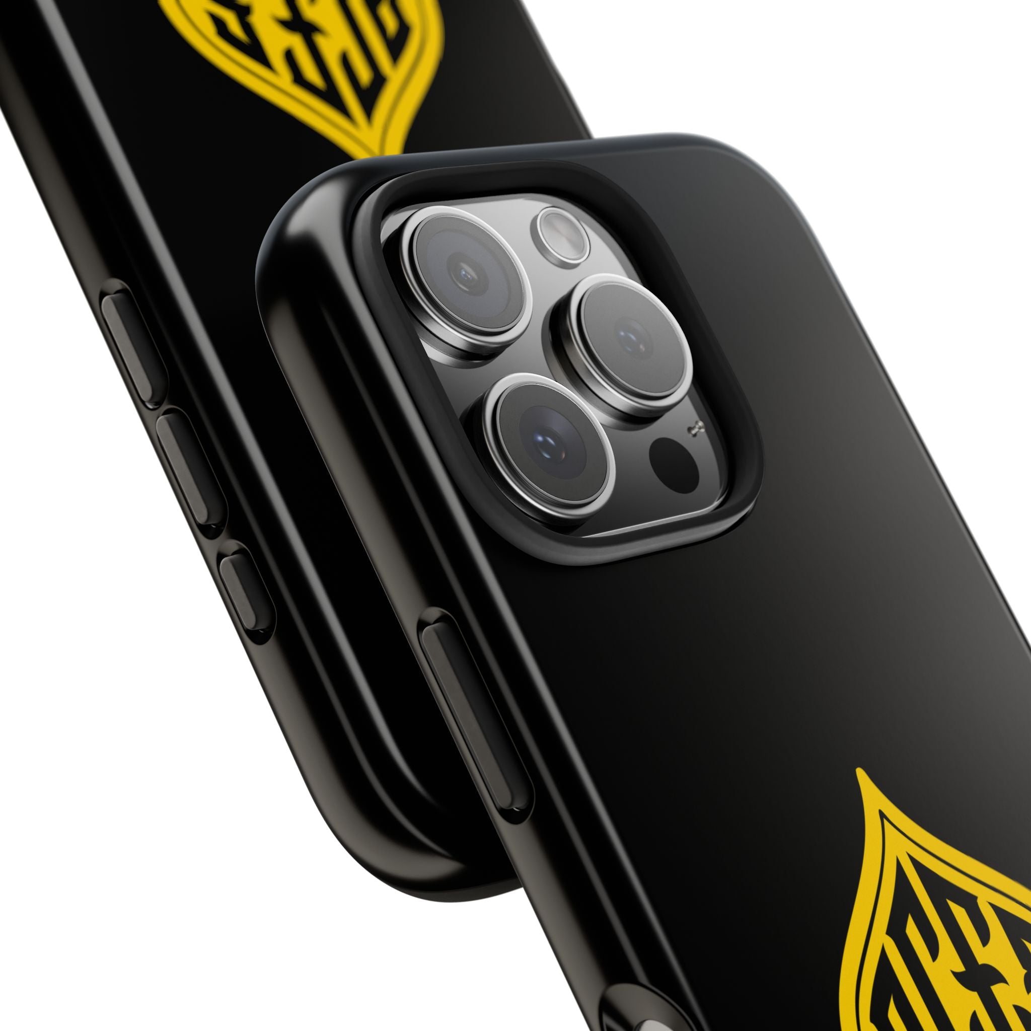 Phone Case — Black & Gold Protective Phone Cover (various sizes)