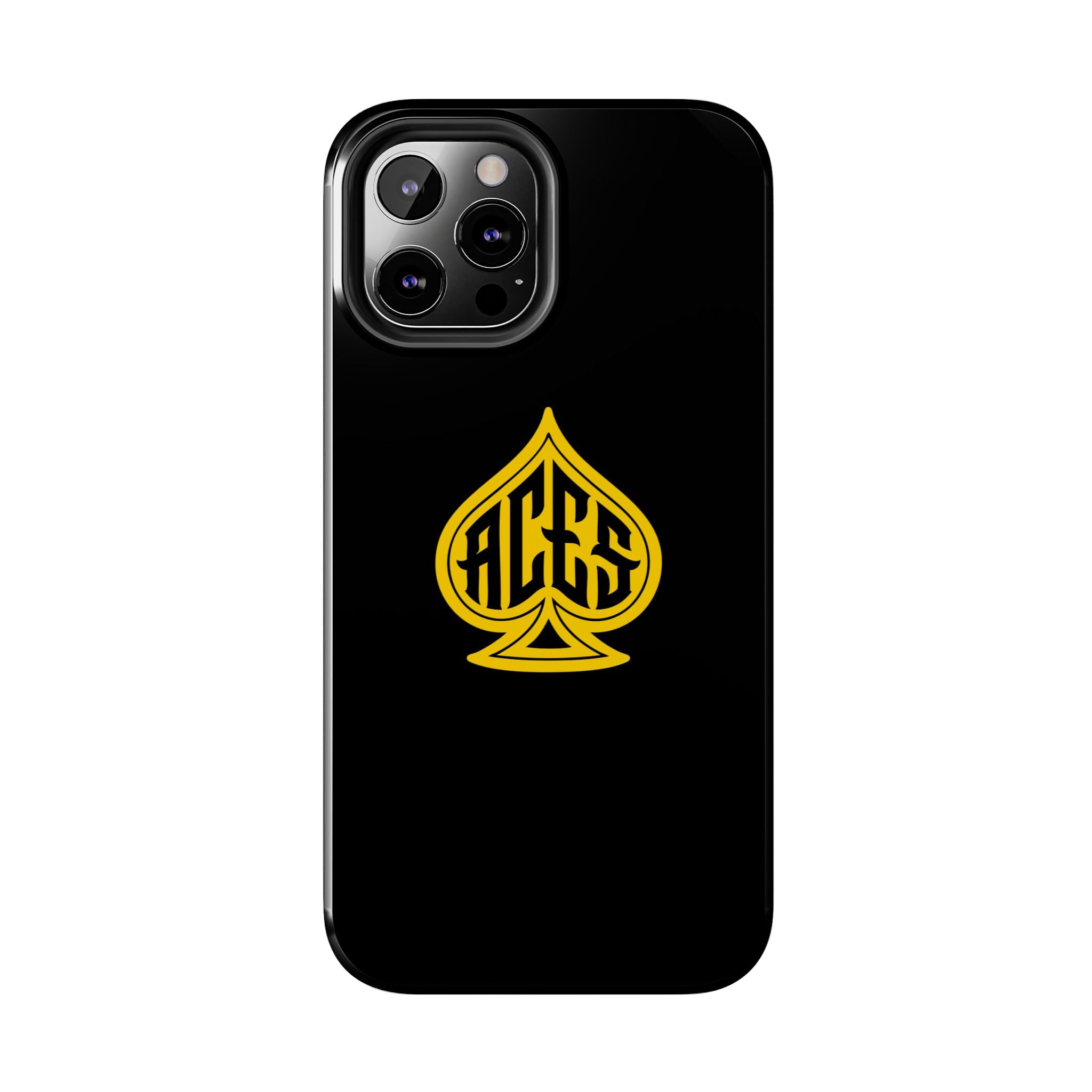 Phone Case — Black & Gold Protective Phone Cover (various sizes)