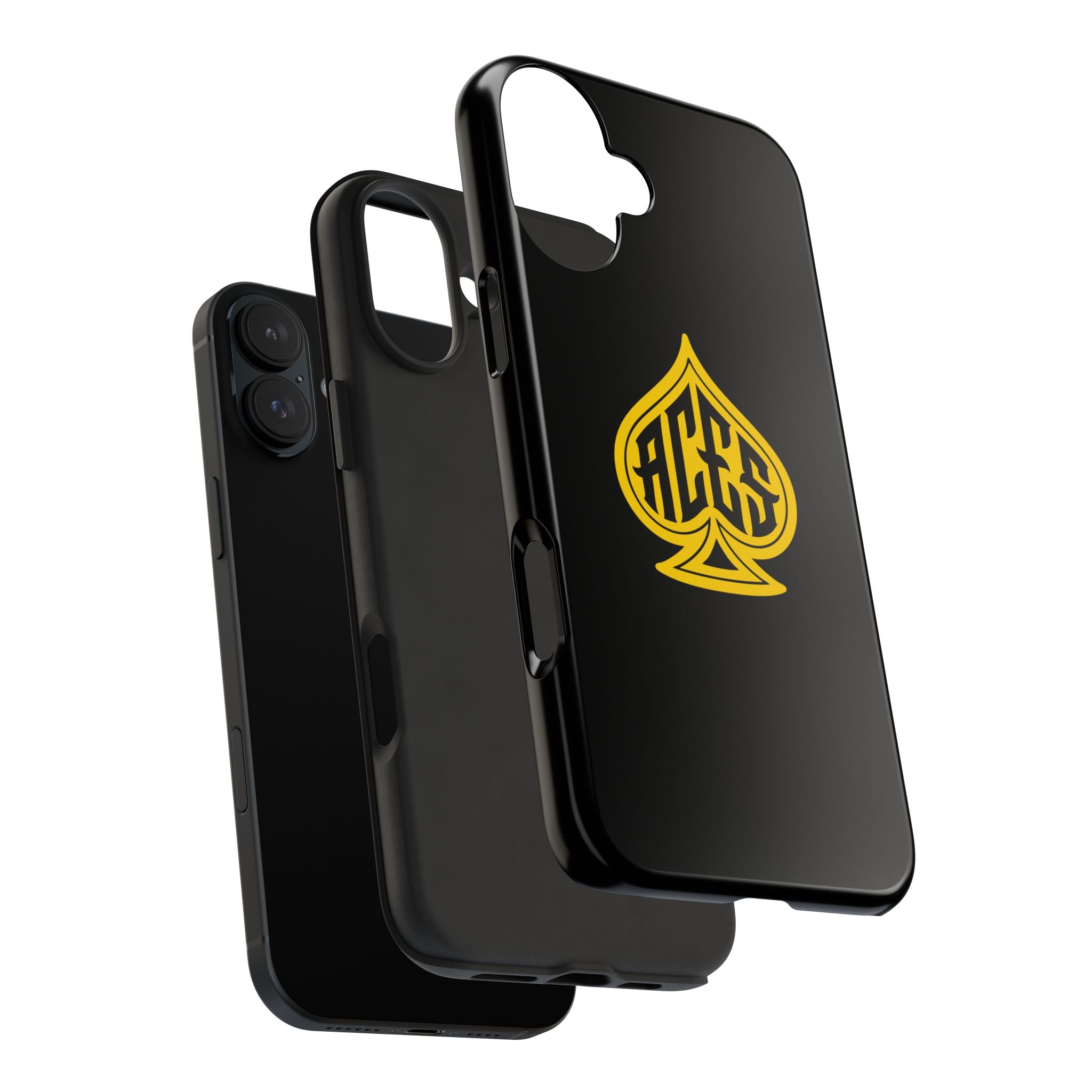Phone Case — Black & Gold Protective Phone Cover (various sizes)