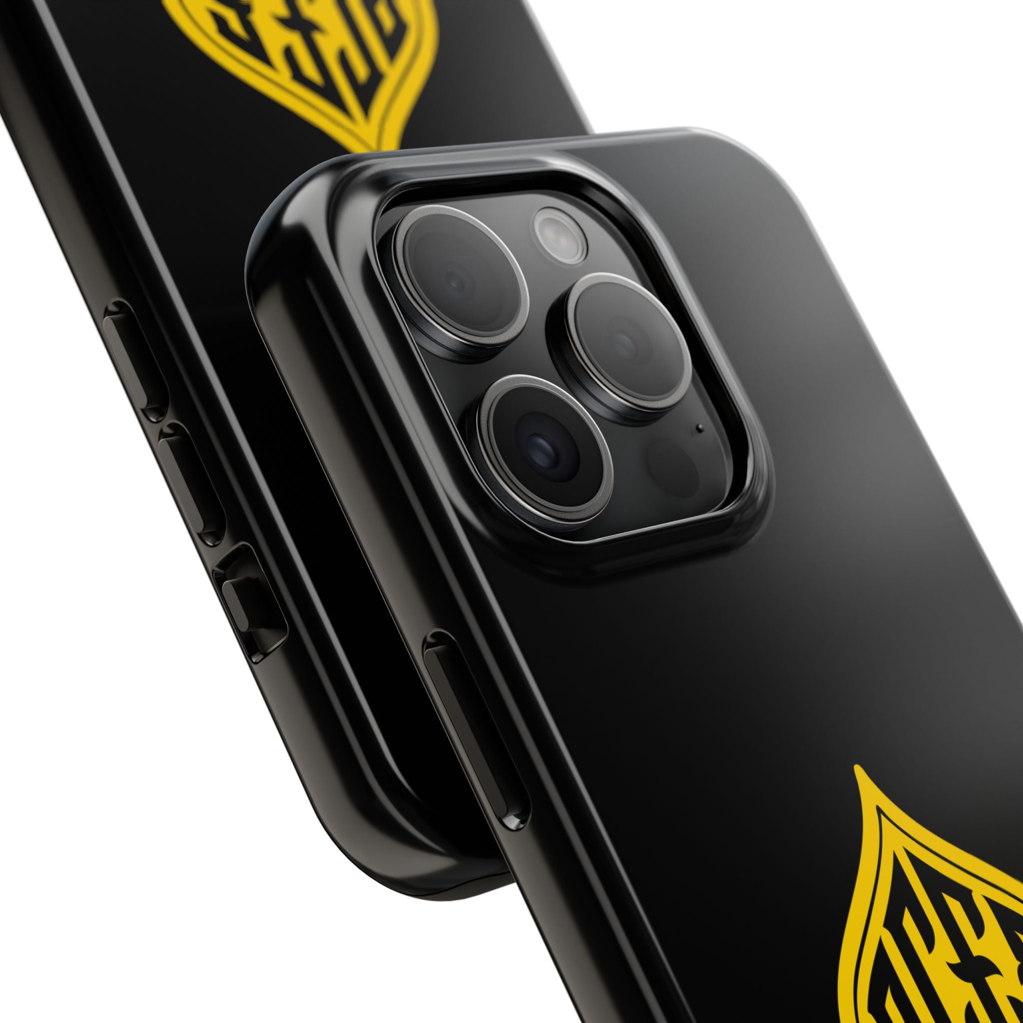 Phone Case — Black & Gold Protective Phone Cover (various sizes)