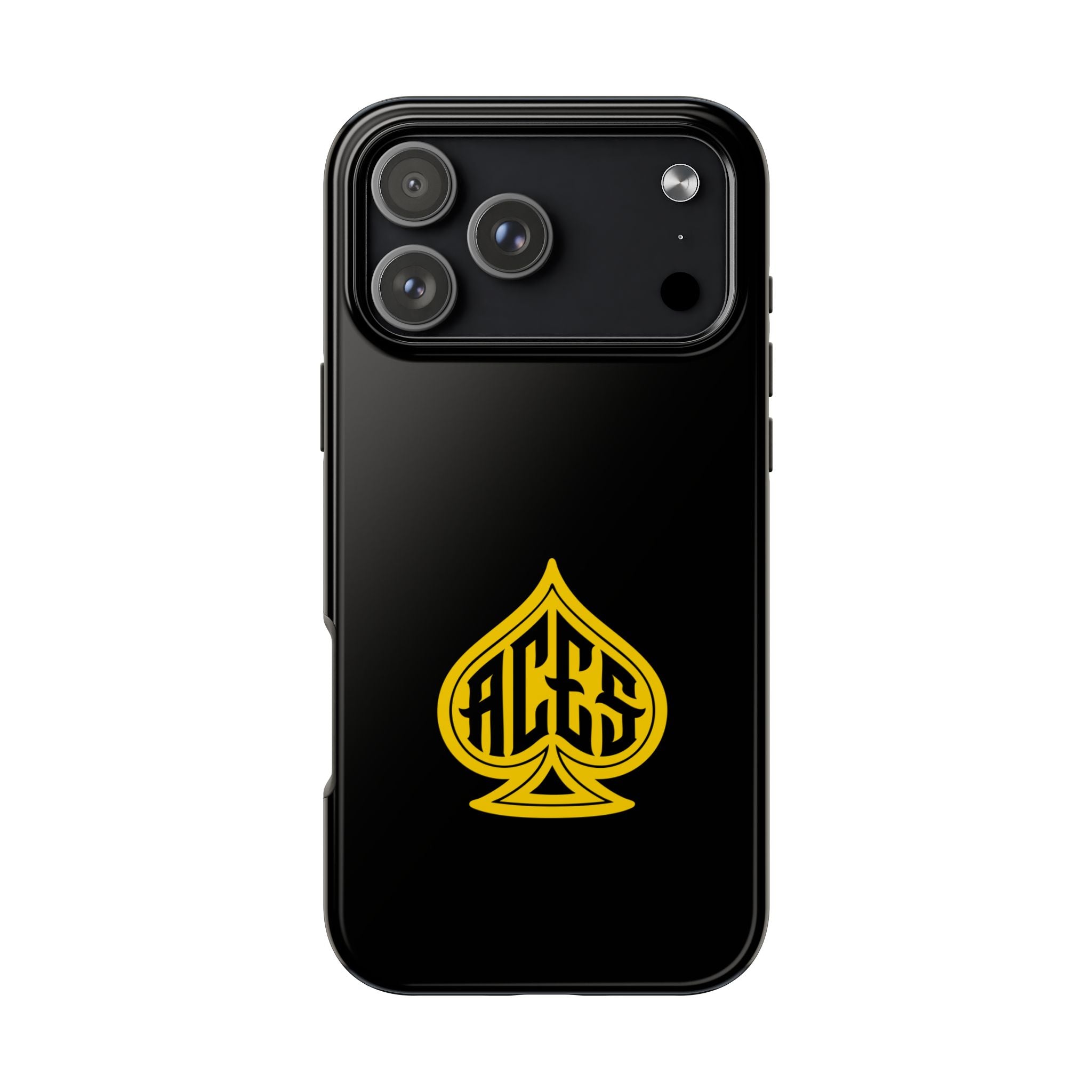 Phone Case — Black & Gold Protective Phone Cover (various sizes)