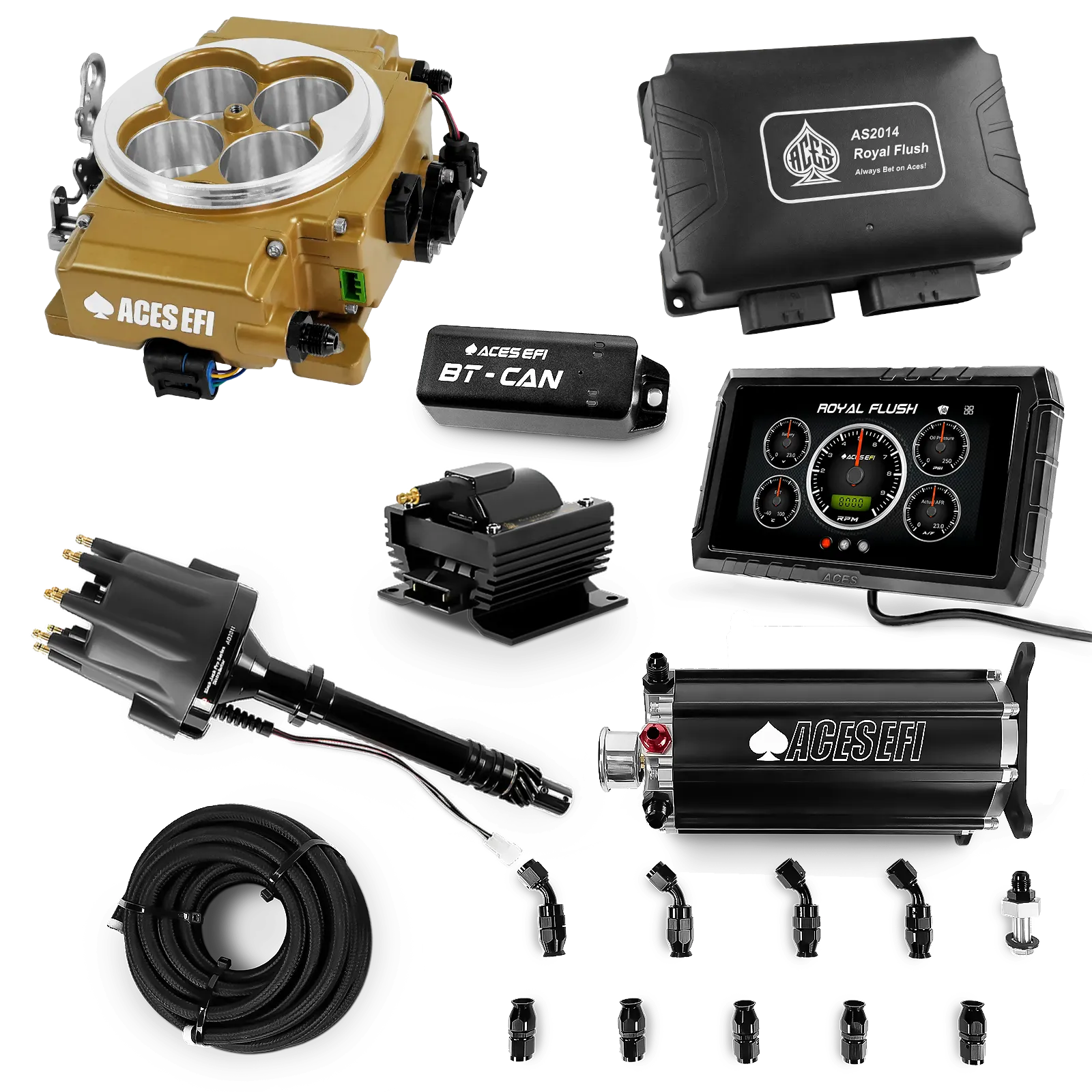 Kits maestros de Royal Flush (Oro)