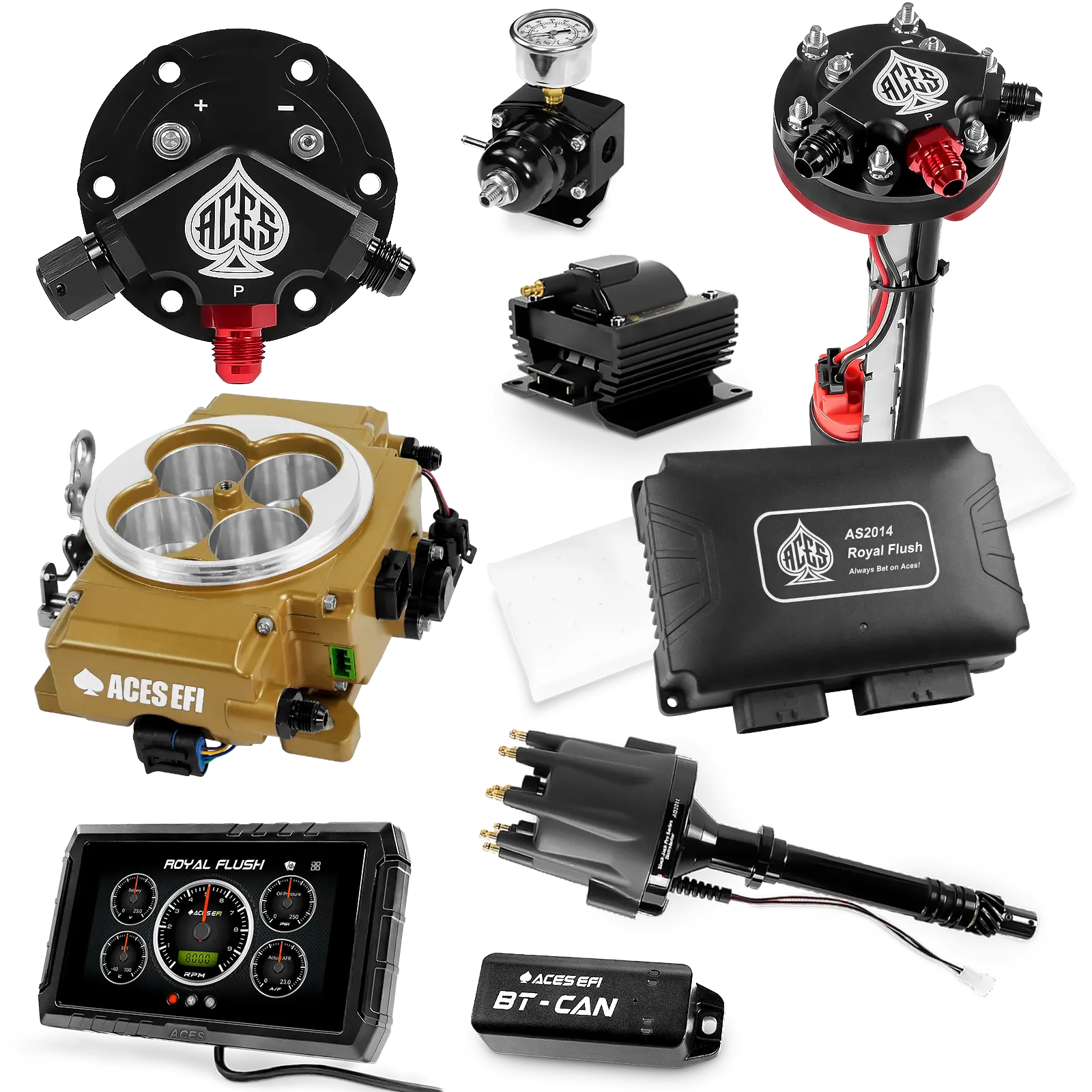 Kits maestros de Royal Flush (Oro)