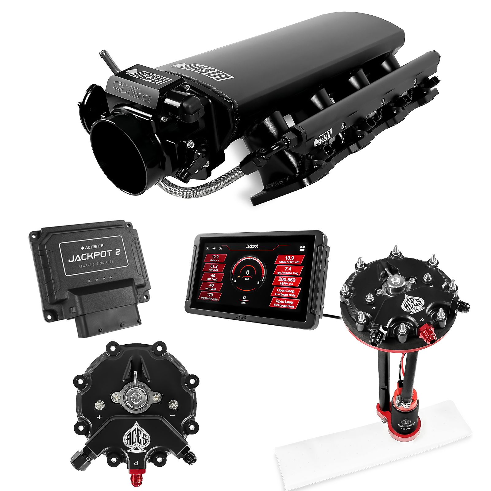 Jackpot 2 LS EFI System - Master Kit with Tank Conversion Pump Module with Internal Regulator