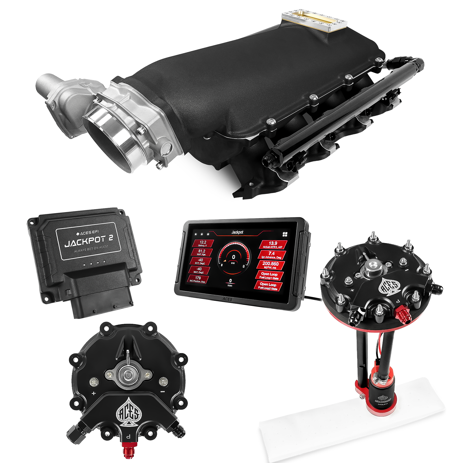Jackpot 2 LS EFI System - Master Kit with Tank Conversion Pump Module with Internal Regulator