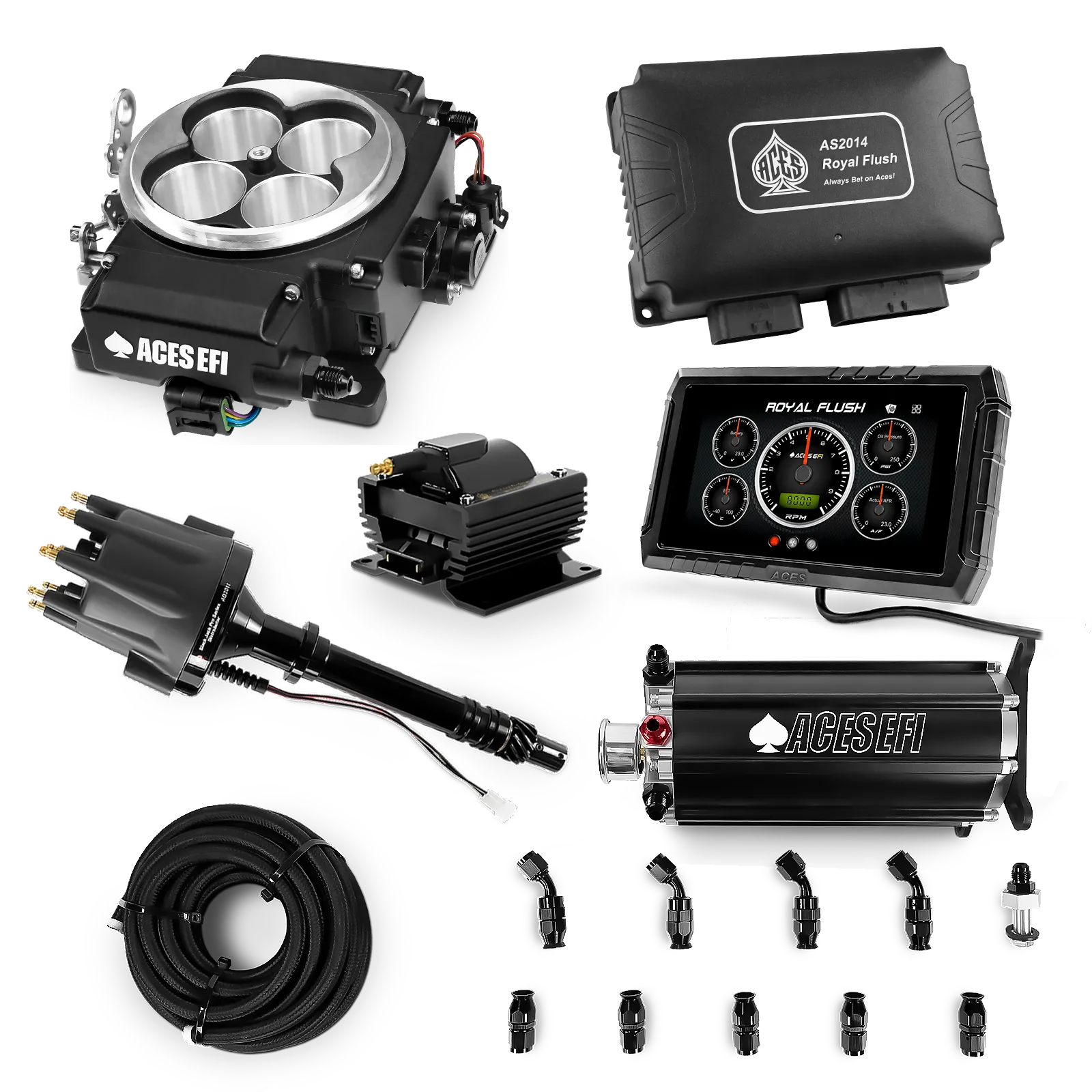 Kits maestros de Royal Flush (Negro)