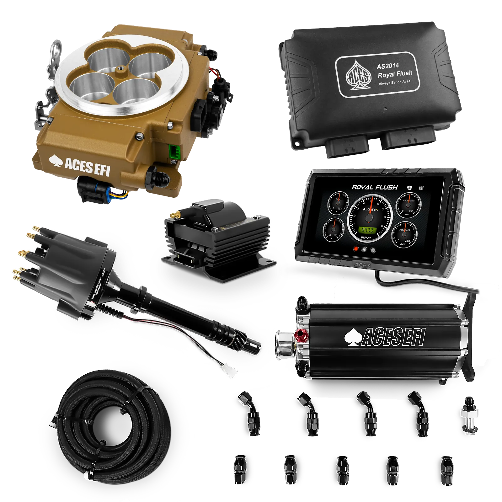 Kits maestros de Royal Flush (Oro)