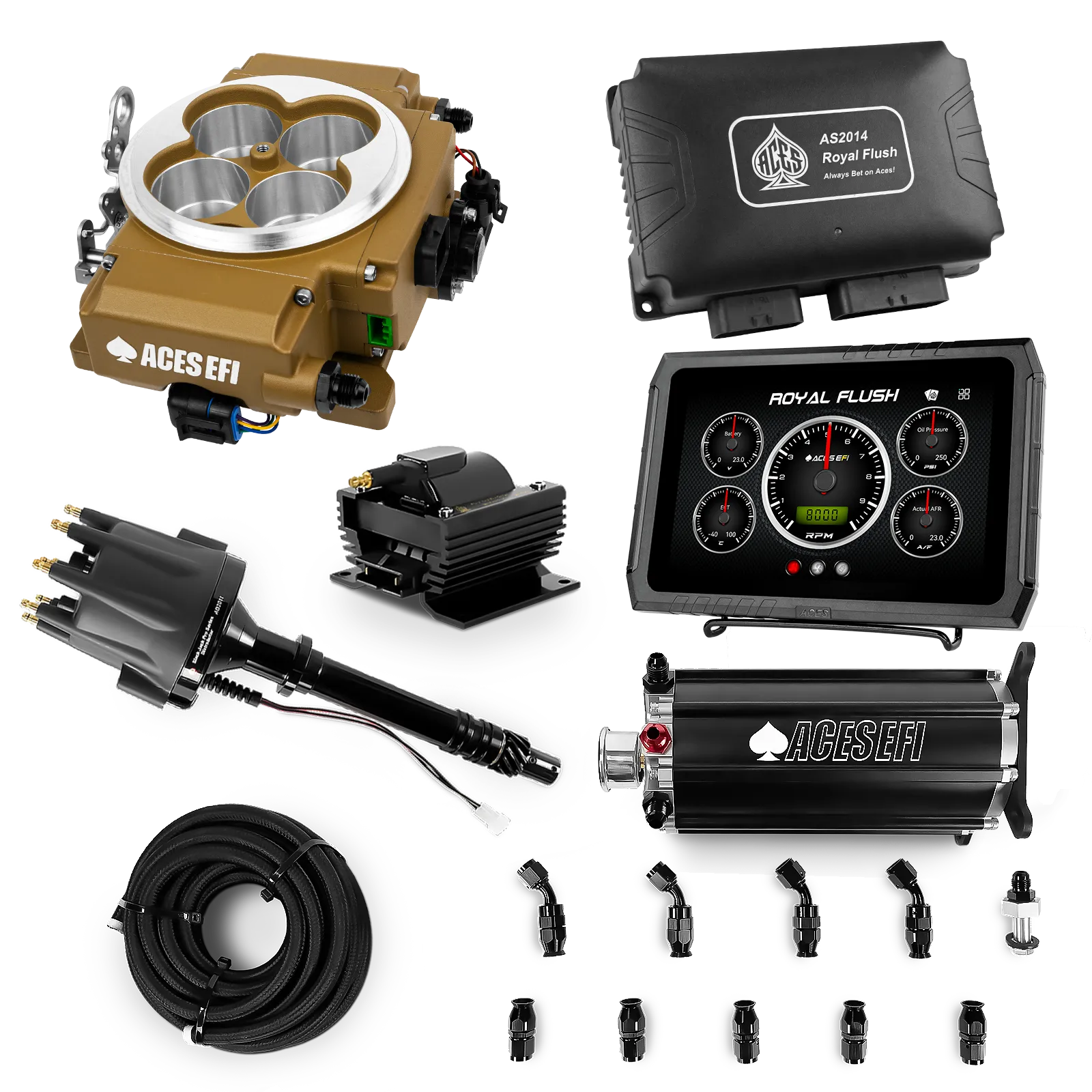 Kits maestros de Royal Flush (Oro)