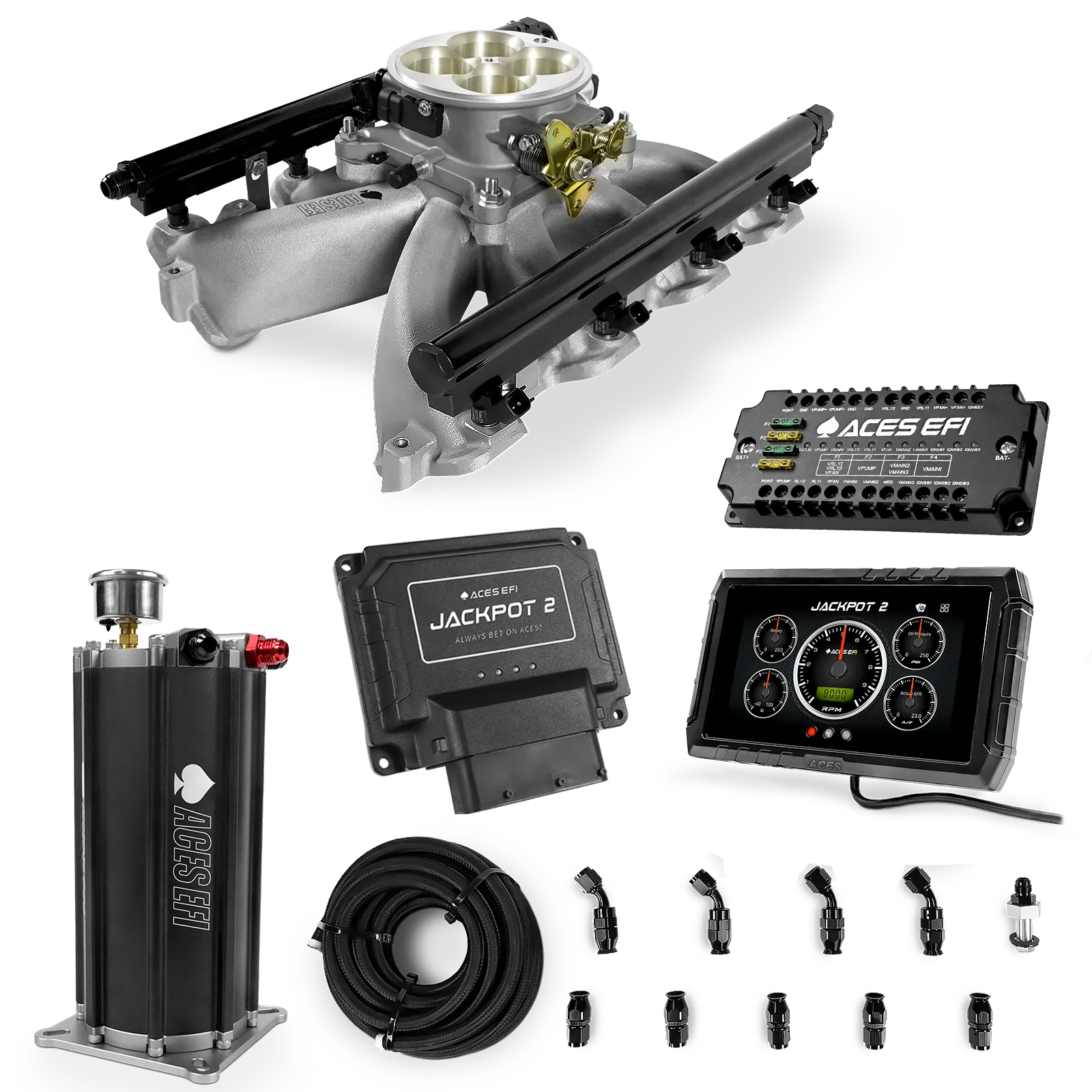 Sistema EFI Jackpot 2 LS - Kit maestro con centro de mando y depósito de compensación 2