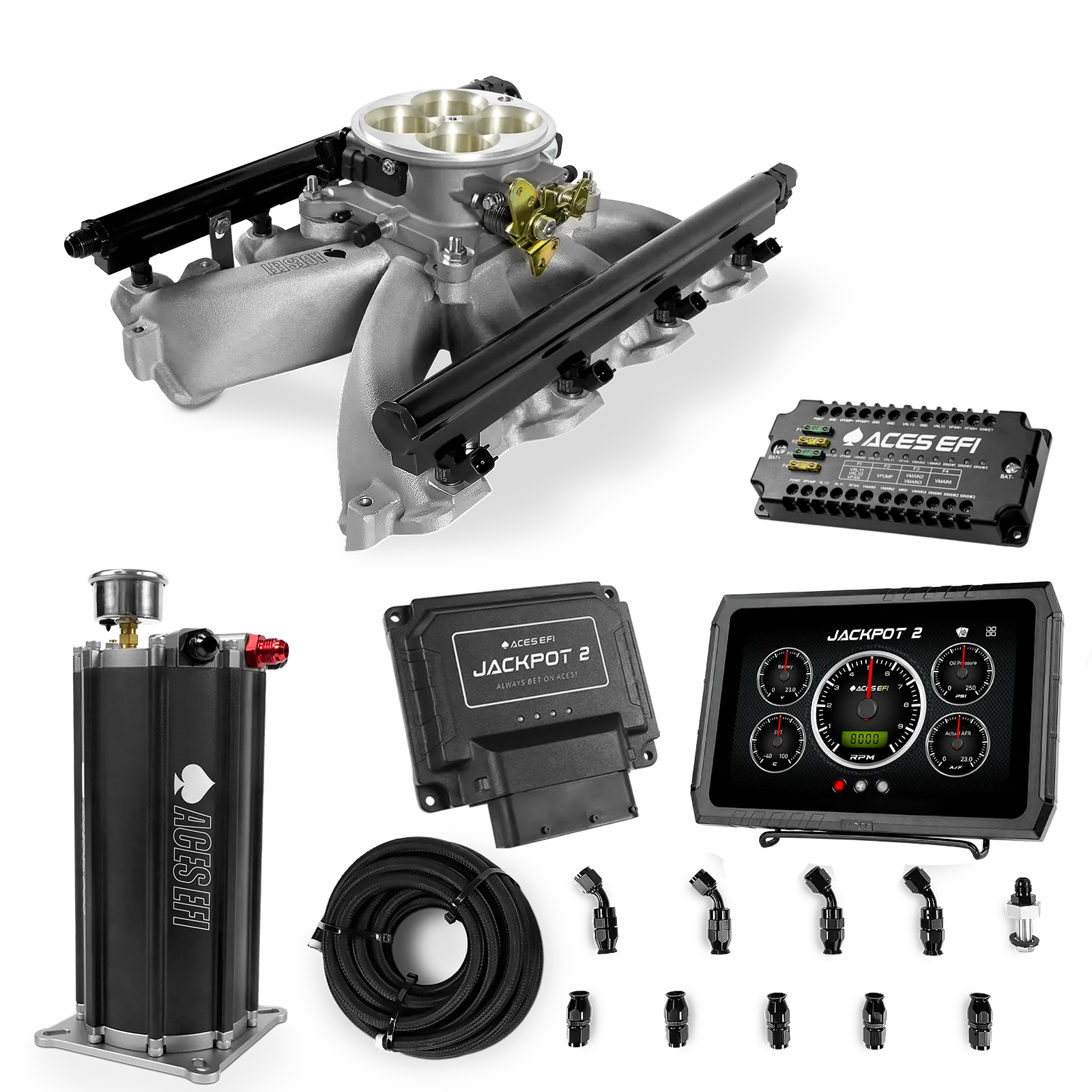 Jackpot 2 LS EFI System - Master Kit with Command Center 2 Surge Tank