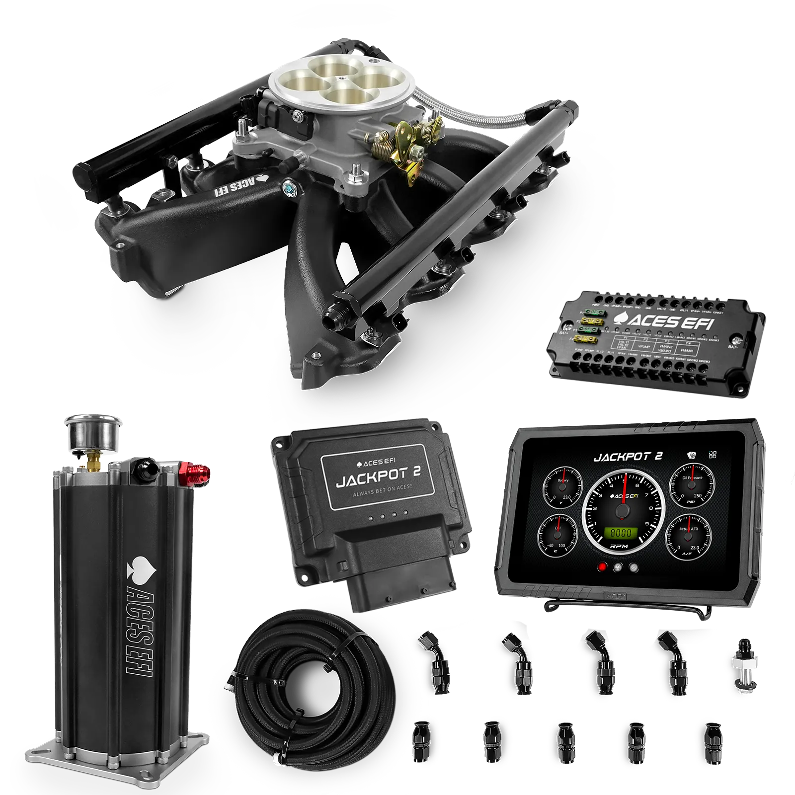 Jackpot 2 LS EFI System - Master Kit with Command Center 2 Surge Tank