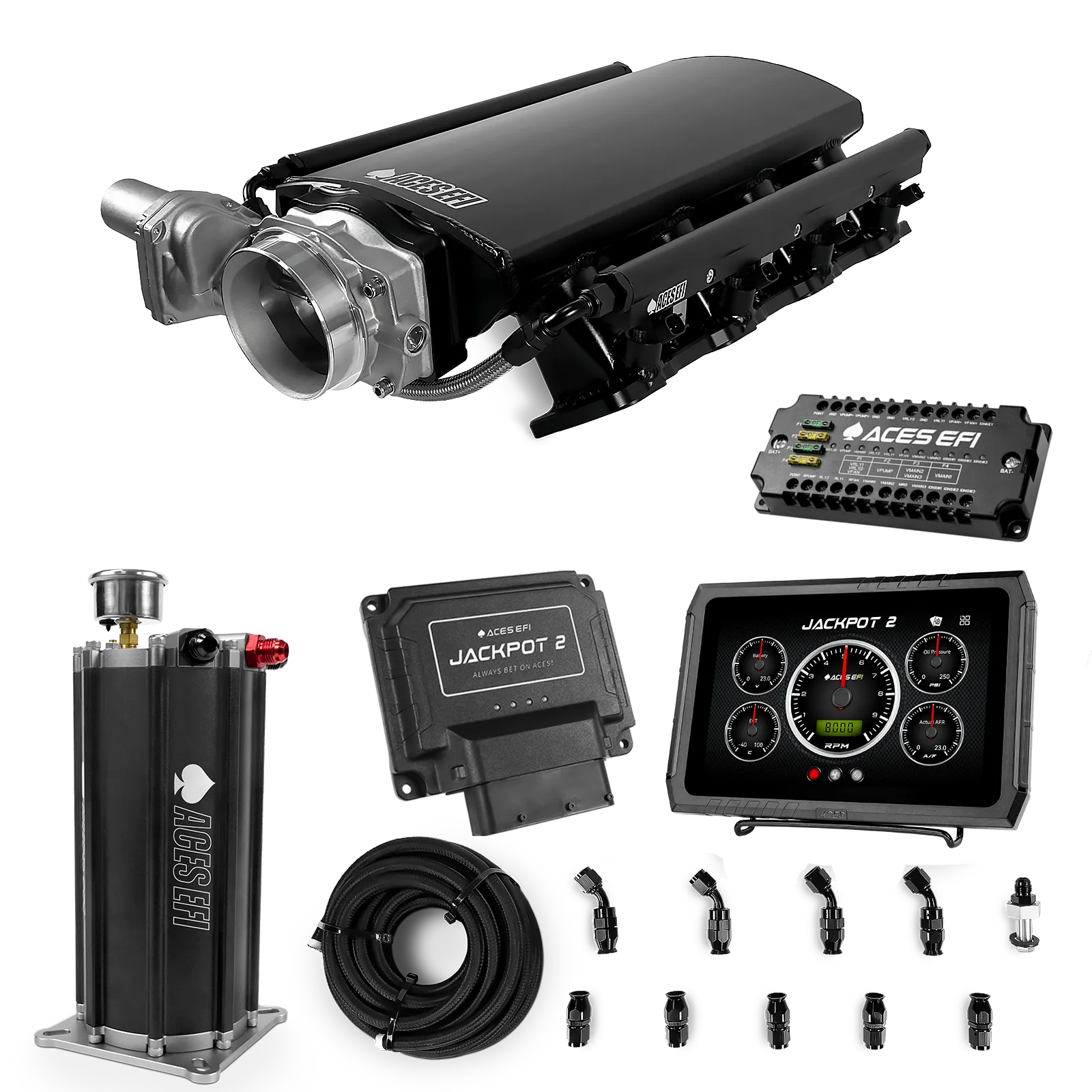 Jackpot 2 LS EFI System - Master Kit with Command Center 2 Surge Tank