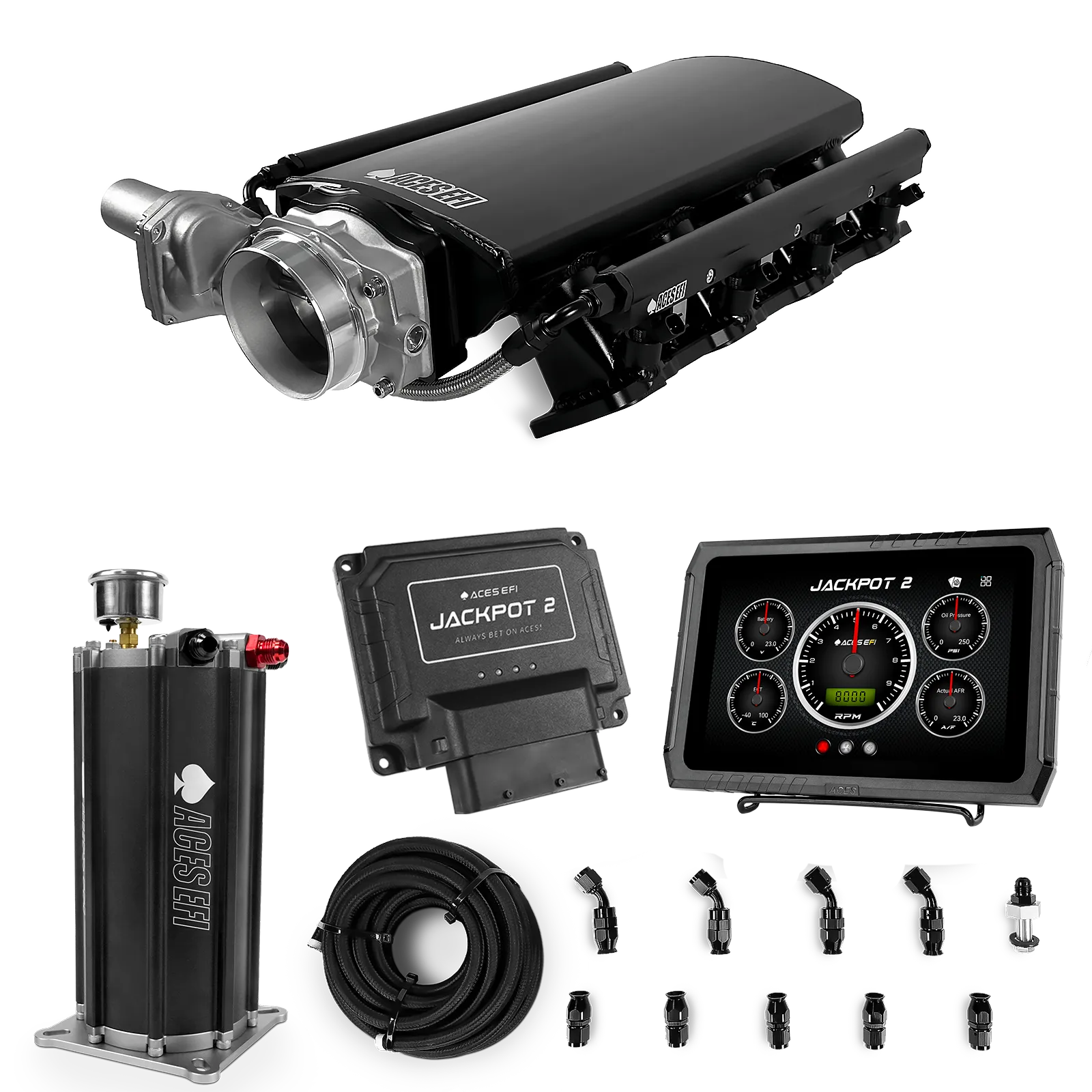 Jackpot 2 LS EFI System - Master Kit with Command Center 2 Surge Tank