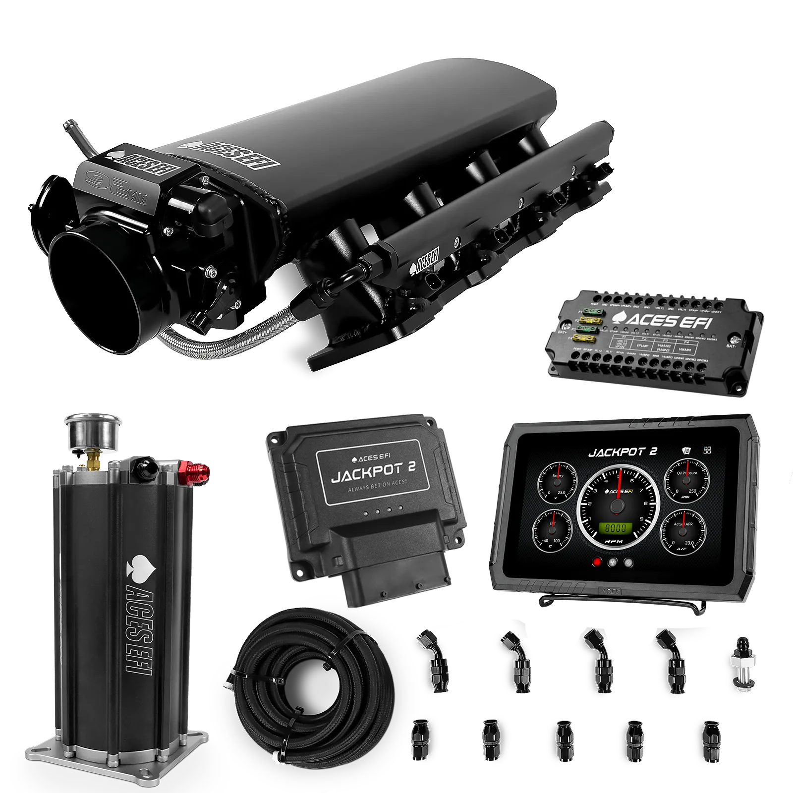 Jackpot 2 LS EFI System - Master Kit with Command Center 2 Surge Tank