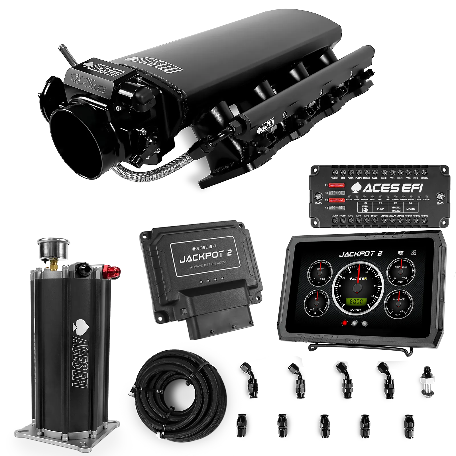 Jackpot 2 LS EFI System - Master Kit with Command Center 2 Surge Tank