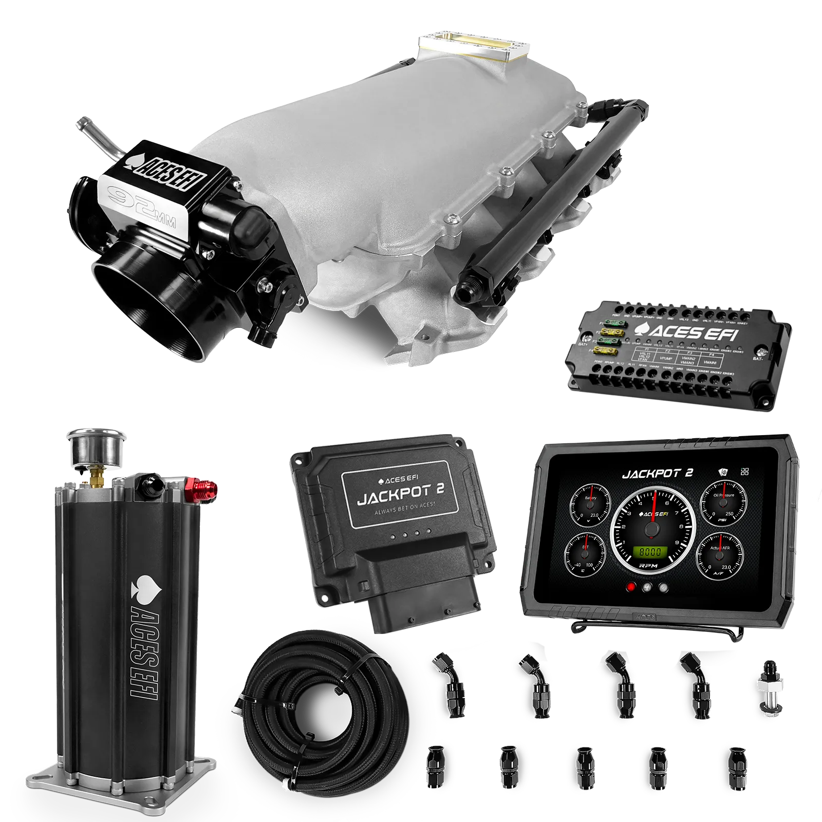 Jackpot 2 LS EFI System - Master Kit with Command Center 2 Surge Tank