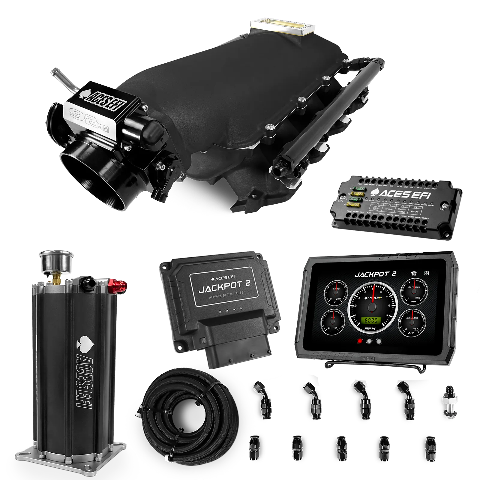 Jackpot 2 LS EFI System - Master Kit with Command Center 2 Surge Tank