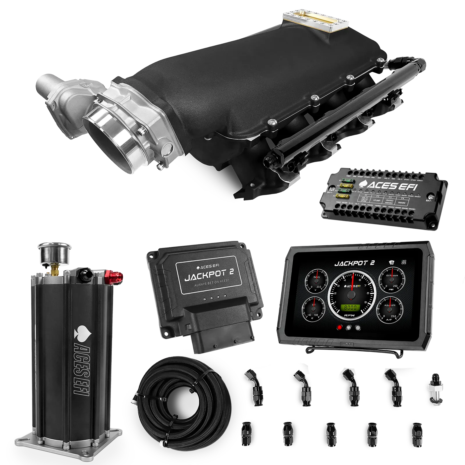 Jackpot 2 LS EFI System - Master Kit with Command Center 2 Surge Tank