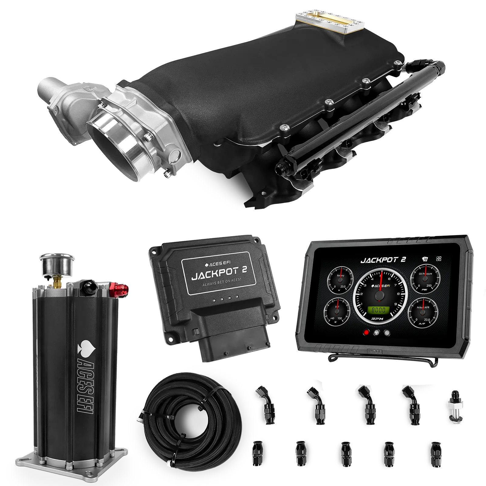 Jackpot 2 LS EFI System - Master Kit with Command Center 2 Surge Tank