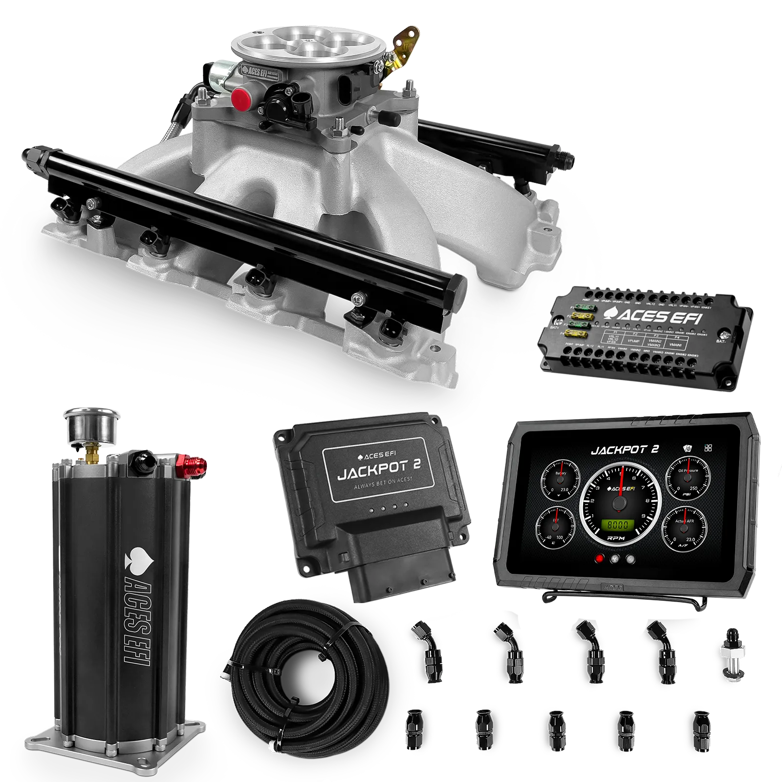Jackpot 2 LS EFI System - Master Kit with Command Center 2 Surge Tank