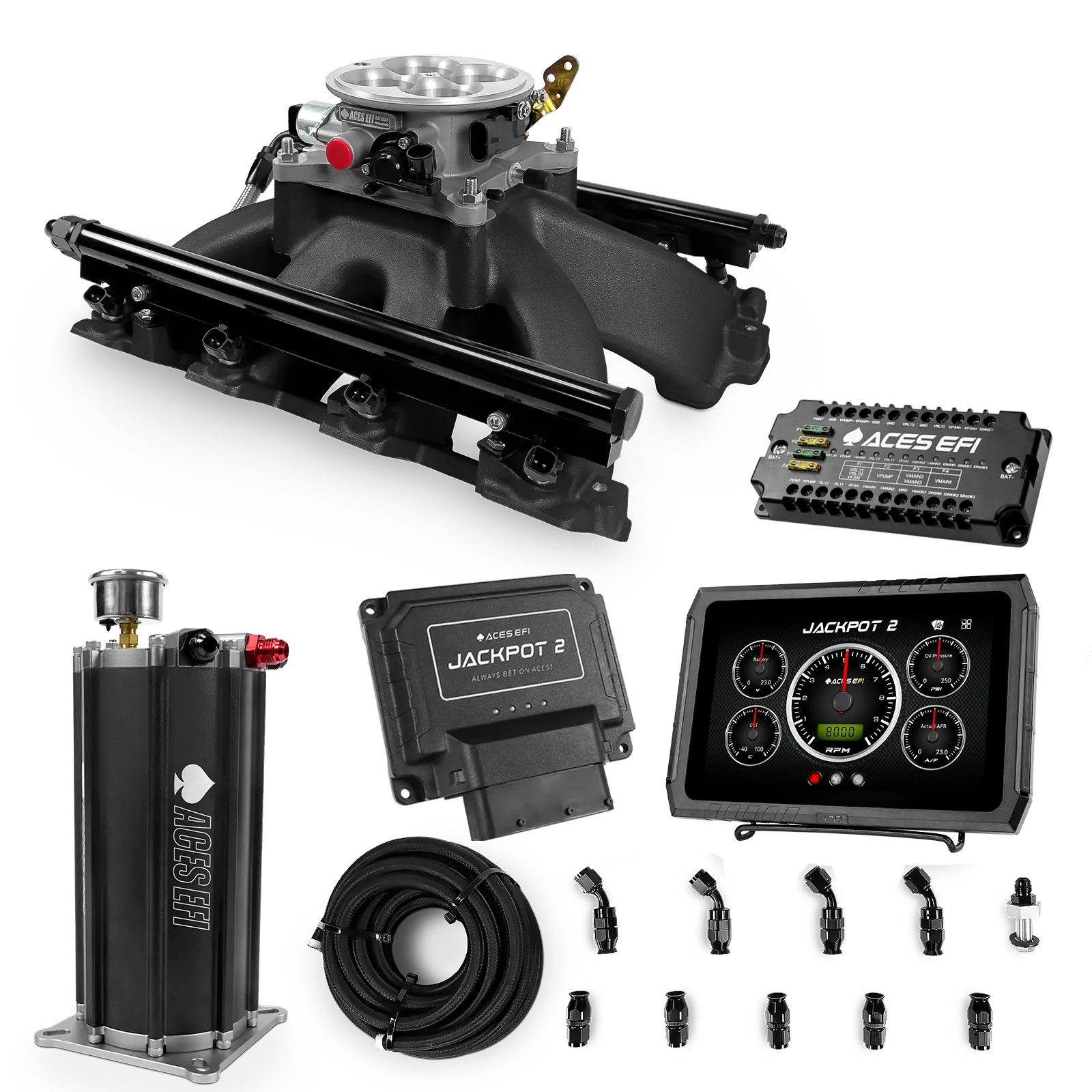 Jackpot 2 LS EFI System - Master Kit with Command Center 2 Surge Tank