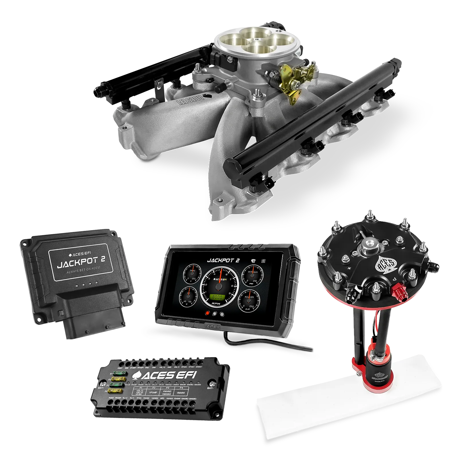 Jackpot 2 LS EFI System - Master Kit with Tank Conversion Pump Module with Internal Regulator
