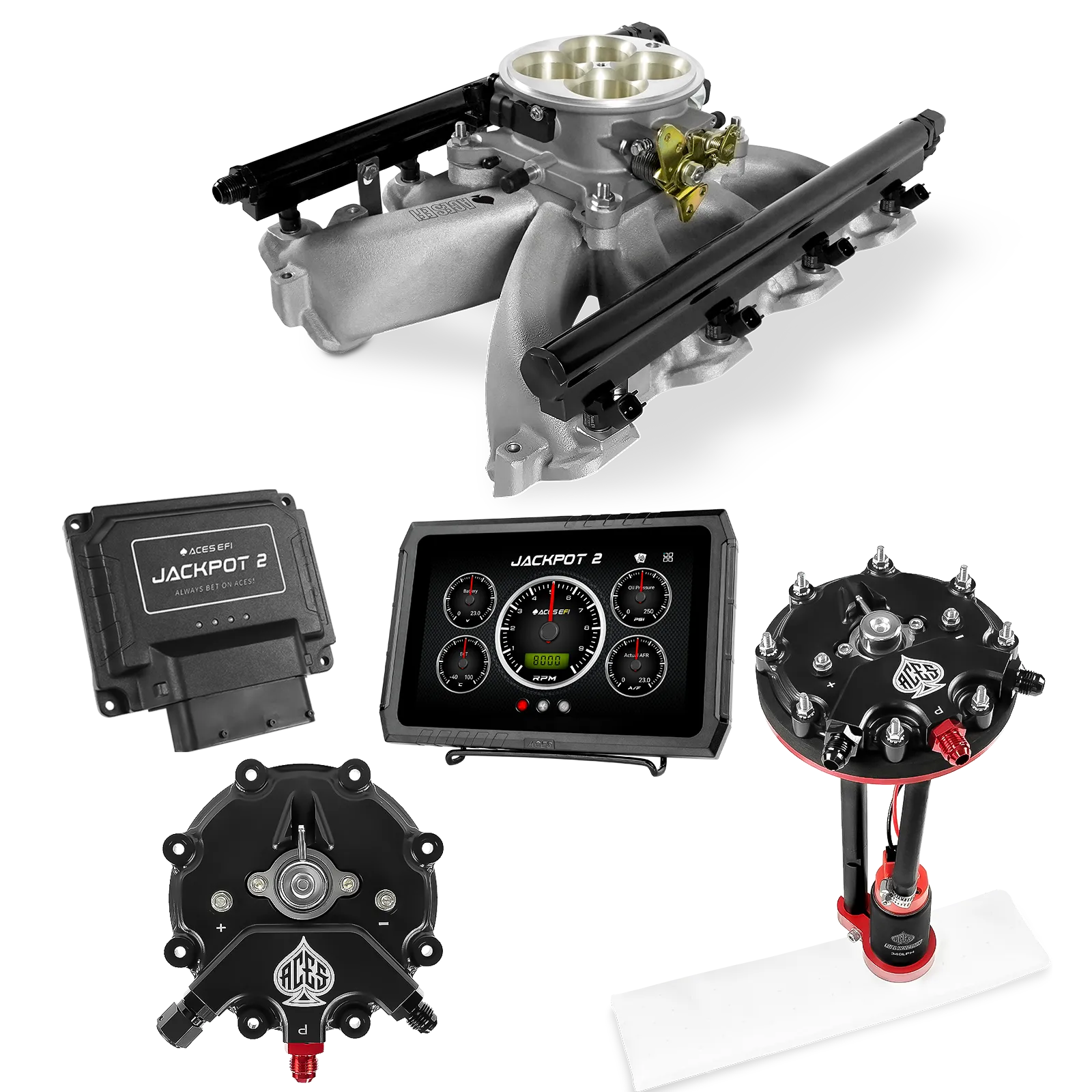 Jackpot 2 LS EFI System - Master Kit with Tank Conversion Pump Module with Internal Regulator