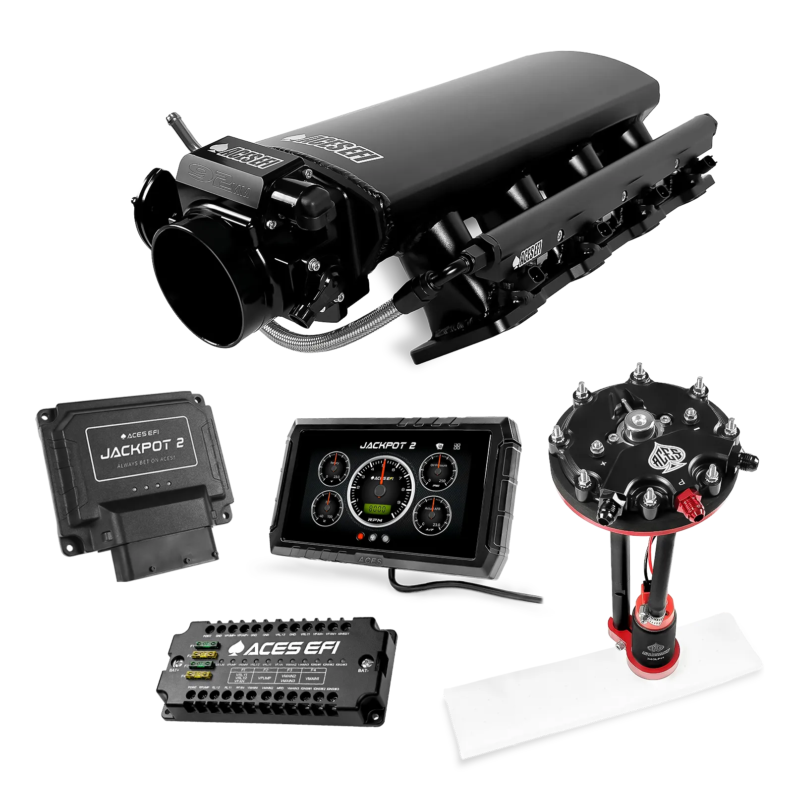 Jackpot 2 LS EFI System - Master Kit with Tank Conversion Pump Module with Internal Regulator