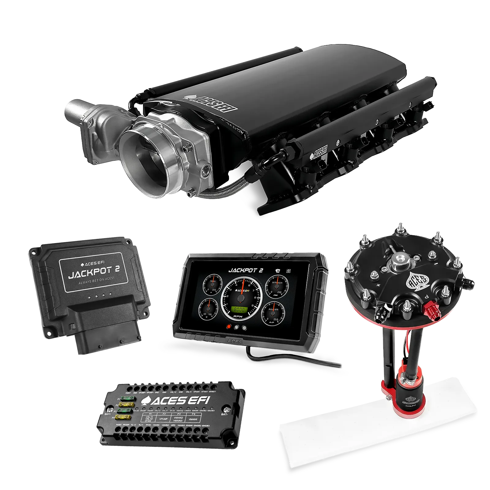 Jackpot 2 LS EFI System - Master Kit with Tank Conversion Pump Module with Internal Regulator