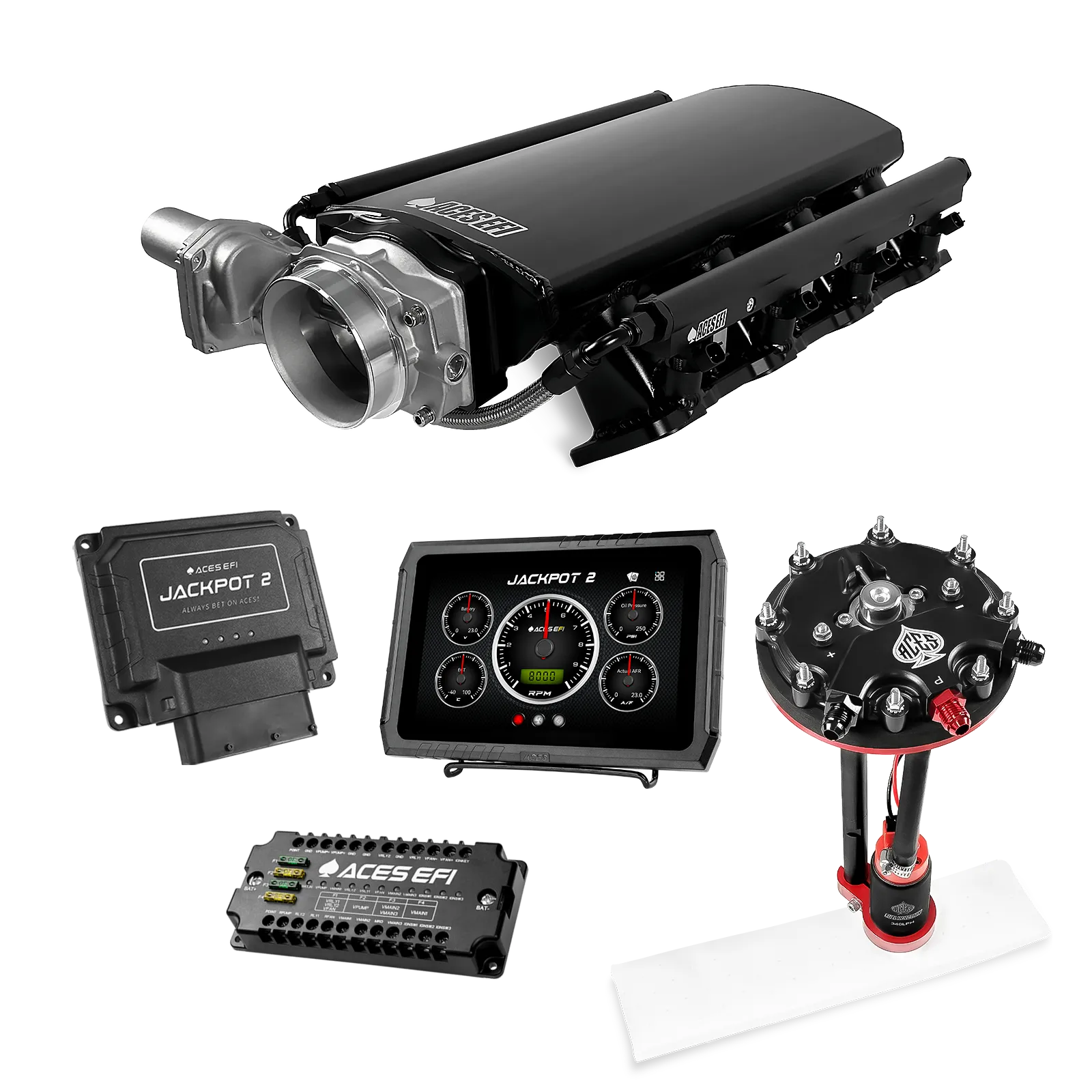 Jackpot 2 LS EFI System - Master Kit with Tank Conversion Pump Module with Internal Regulator