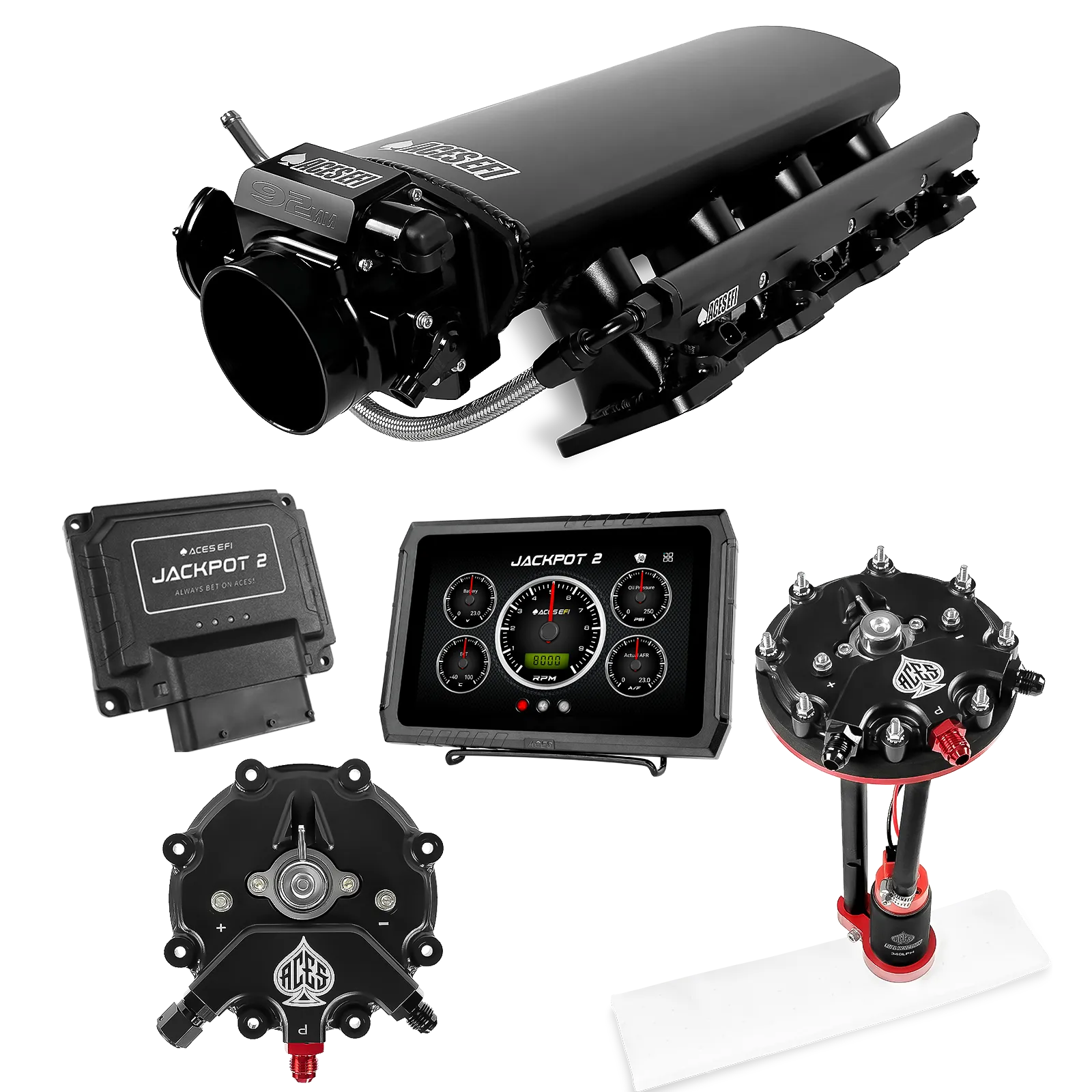 Jackpot 2 LS EFI System - Master Kit with Tank Conversion Pump Module with Internal Regulator