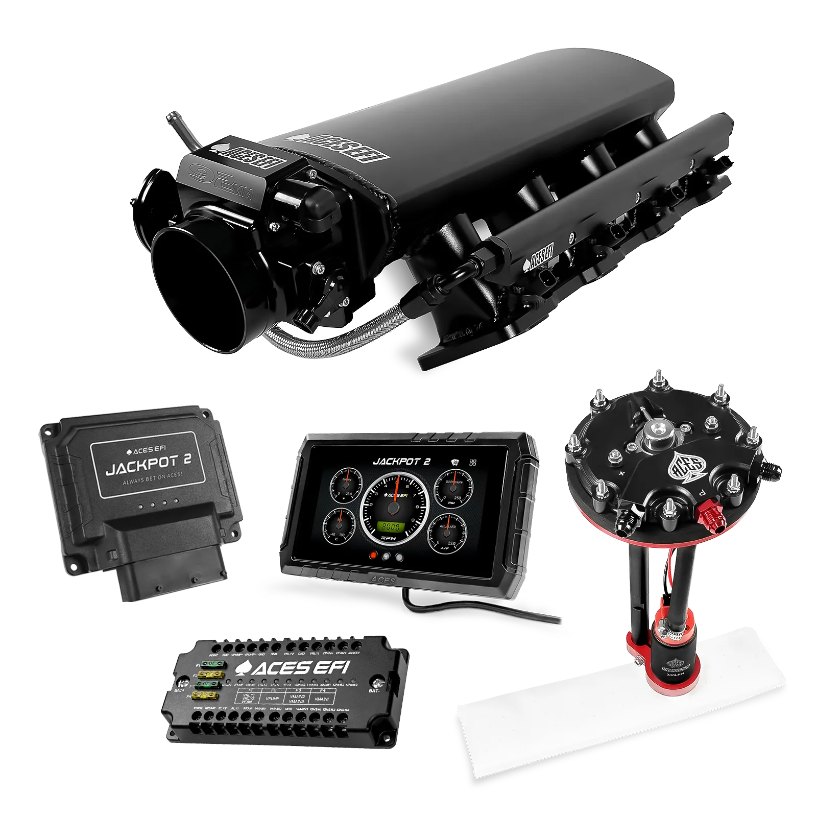 Jackpot 2 LS EFI System - Master Kit with Tank Conversion Pump Module with Internal Regulator
