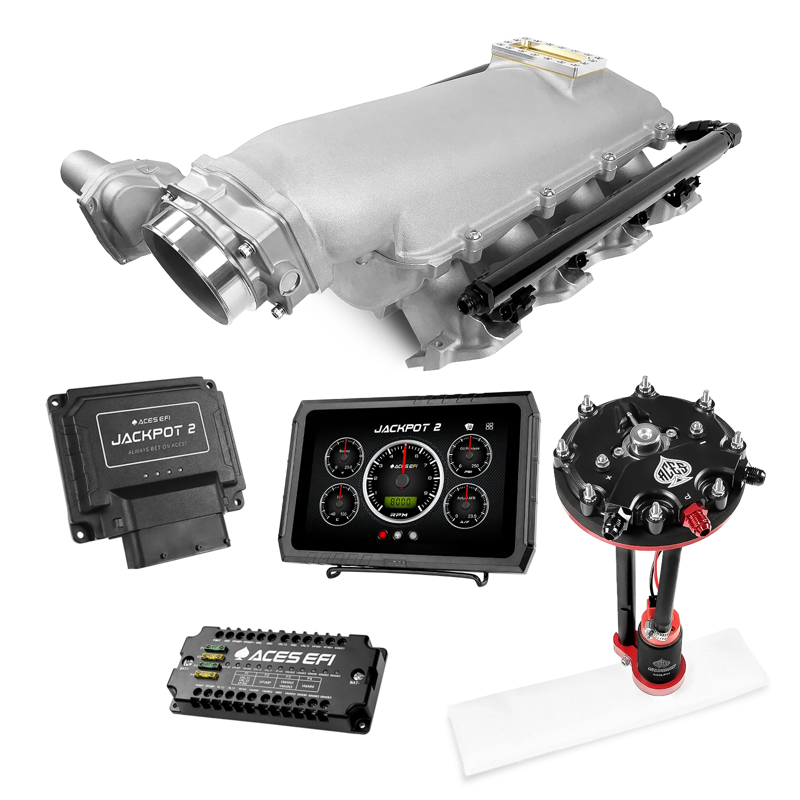 Jackpot 2 LS EFI System - Master Kit with Tank Conversion Pump Module with Internal Regulator
