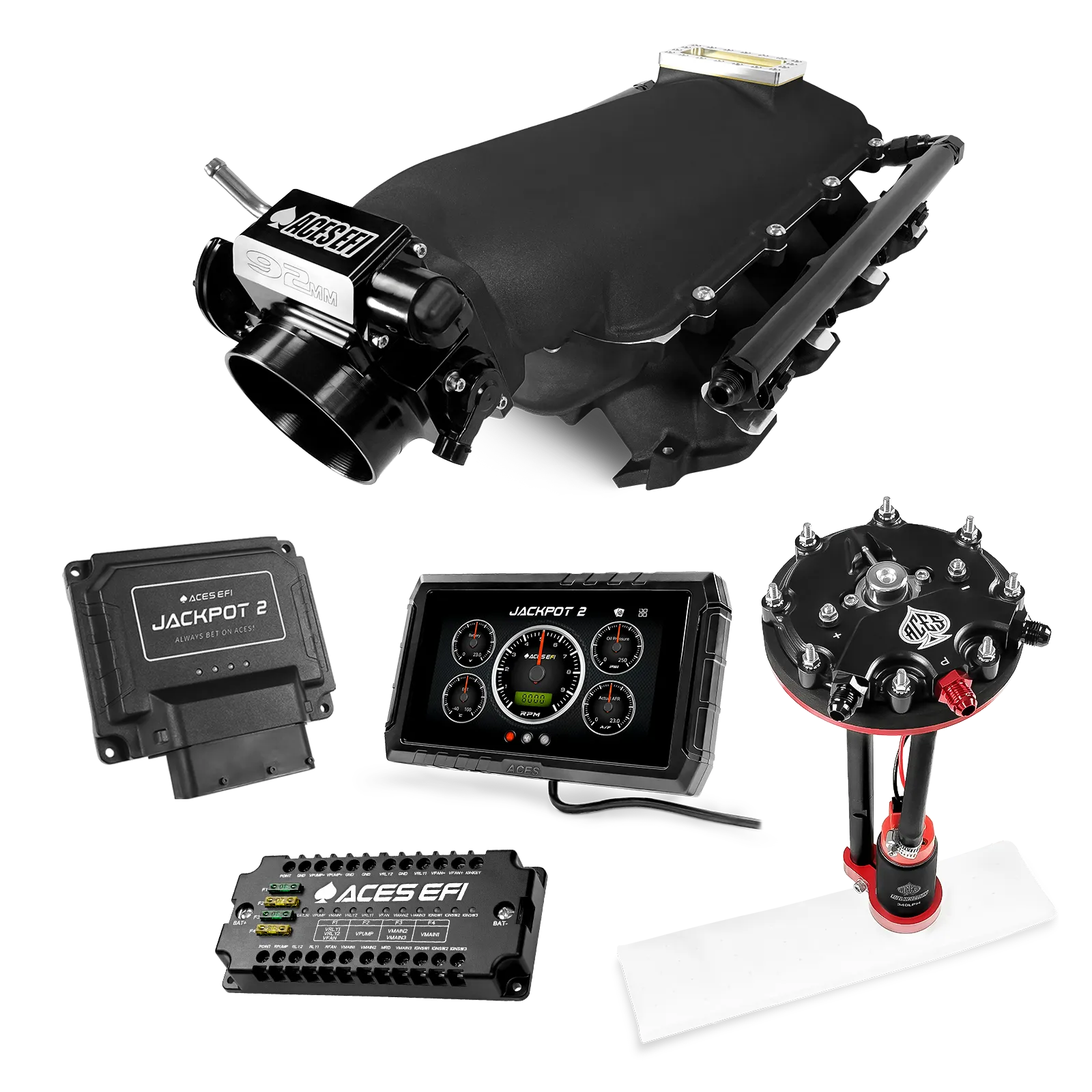 Jackpot 2 LS EFI System - Master Kit with Tank Conversion Pump Module with Internal Regulator