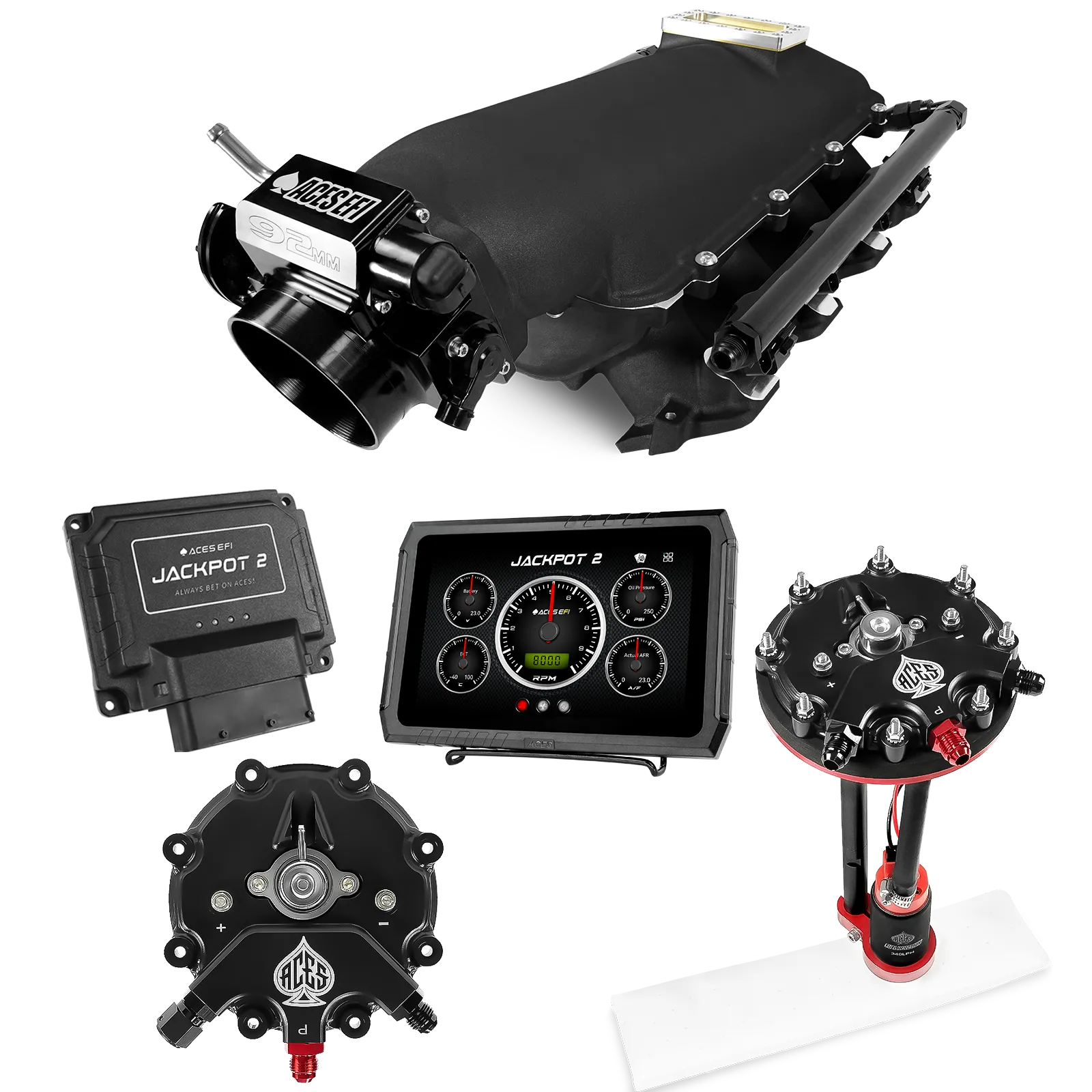 Jackpot 2 LS EFI System - Master Kit with Tank Conversion Pump Module with Internal Regulator