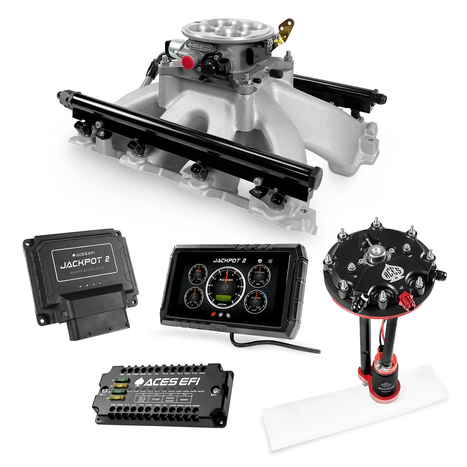 Jackpot 2 LS EFI System - Master Kit with Tank Conversion Pump Module with Internal Regulator