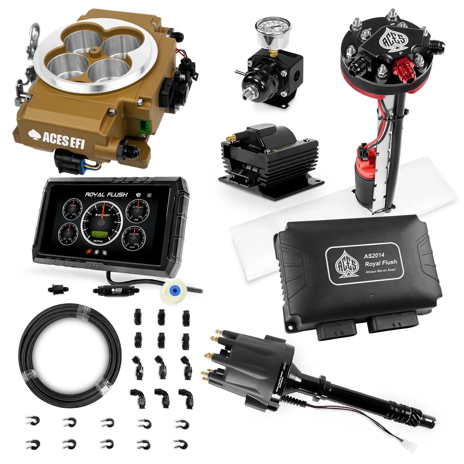 Kits maestros de Royal Flush (Oro)