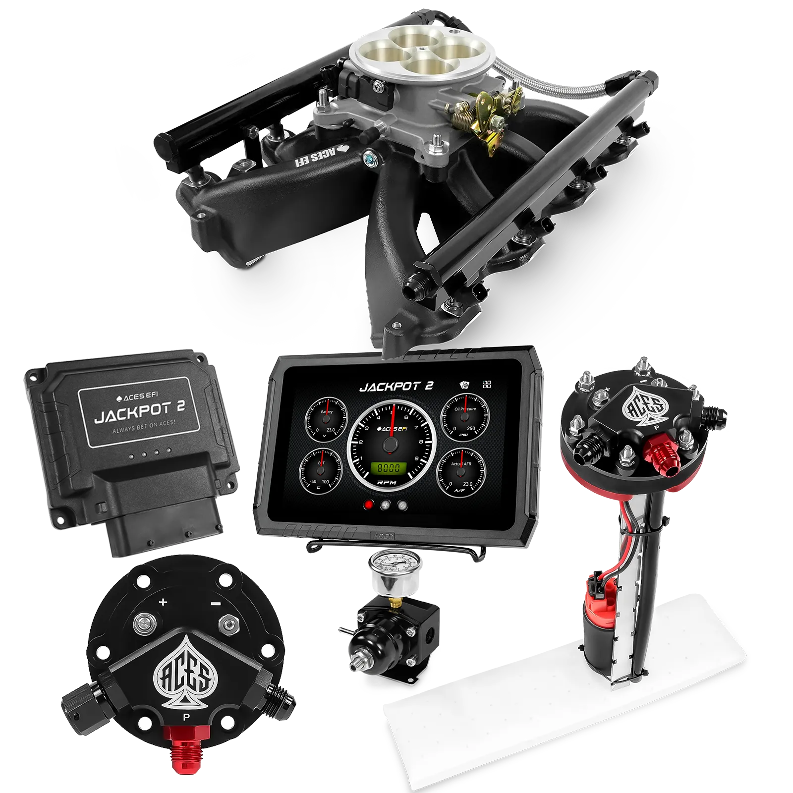 Sistema EFI Jackpot 2 LS - Kit completo con módulo de bomba interna de ajuste preciso