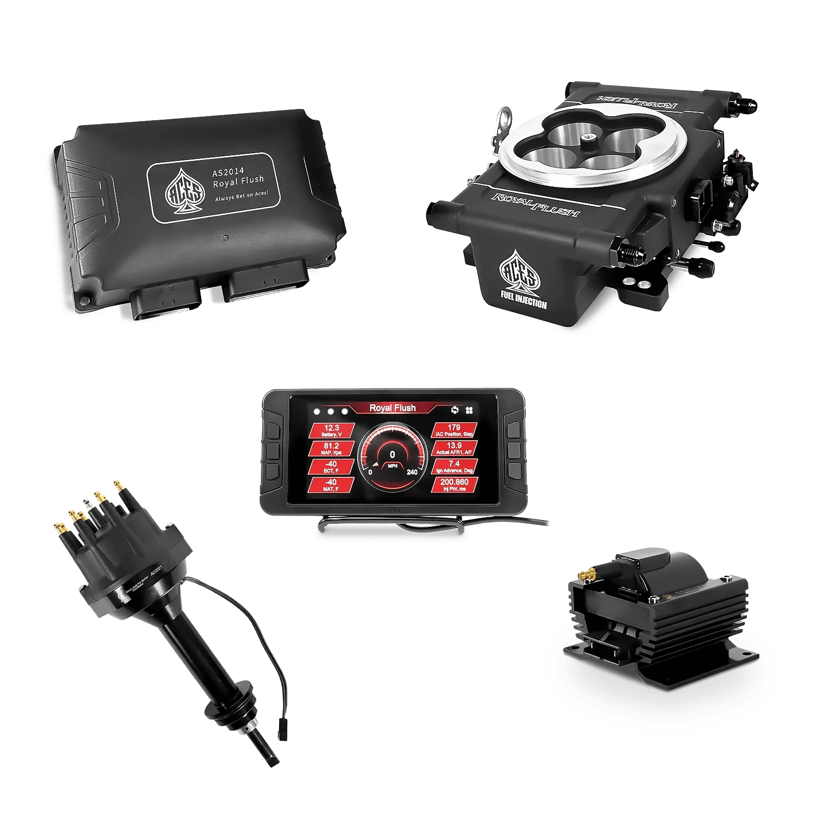 Aces Fuel Injection Black / BB Mopar 383/400 Royal Flush EFI/CDI - Top End Kit
