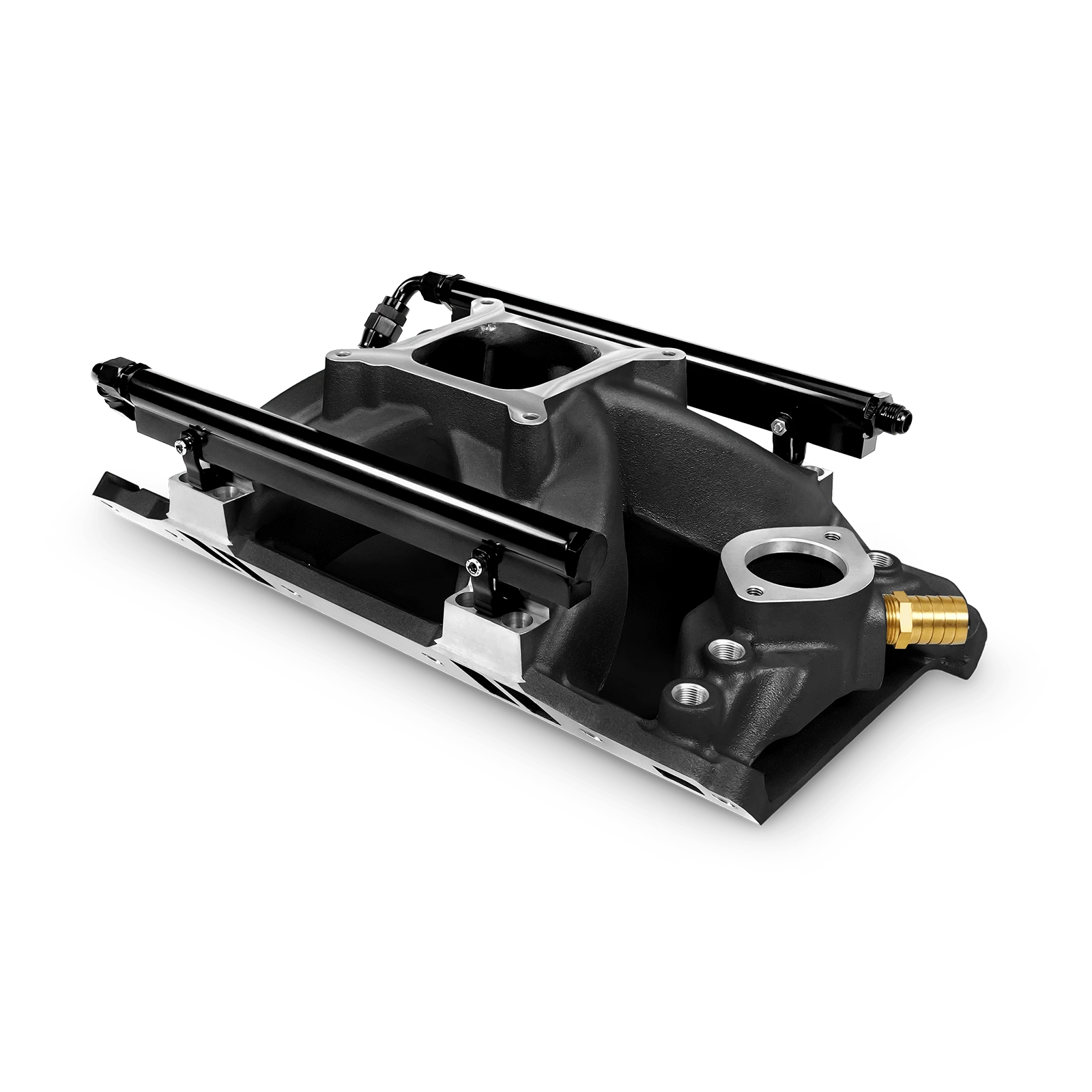Aces Fuel Injection, Inc. Black Chrysler Small Block 318/340/360 Port Injection Intake Manifold