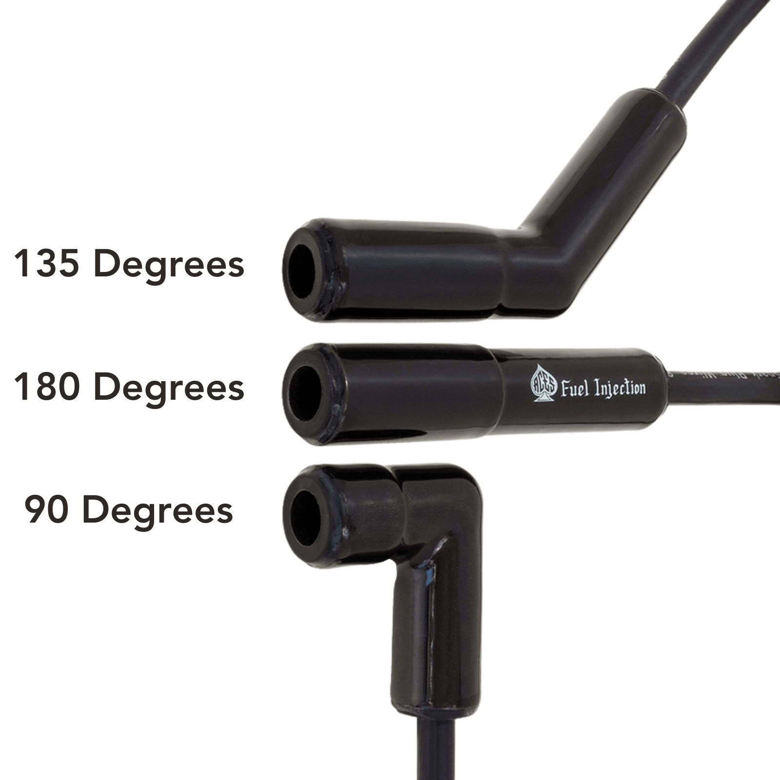 ACES Fuel Injection. Black Jack Pro Ceramic Boot Spark Plug Wires