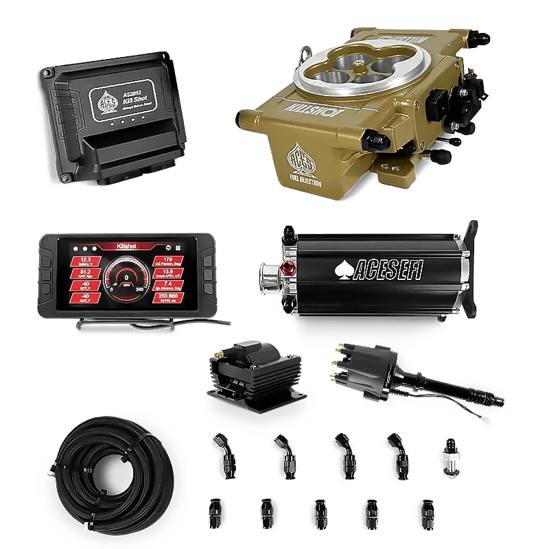 Aces Fuel Injection Command Center 2 Surge Tank / SB/BB Chevy Killshot EFI Master Kits (Gold)
