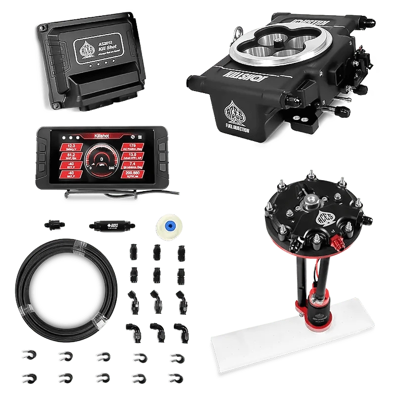 Aces Fuel Injection, Inc. Killshot Classic w/Tank Conversion Pump Module & 20' PTFE Hose Killshot Classic 4-bbl EFI System