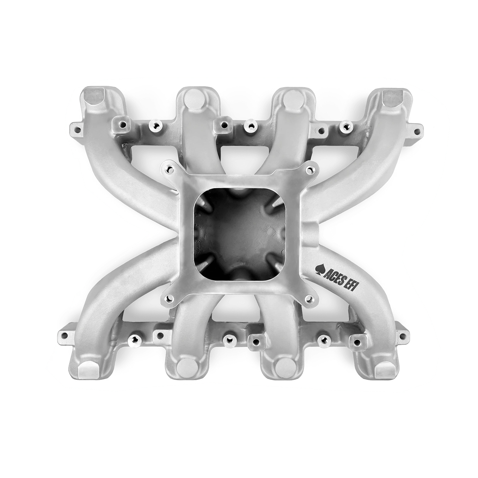 Aces Fuel Injection, Inc. Mid-Rise, Single Plane, Carb Style, Cast, 4150 Style LS Intake Manifold