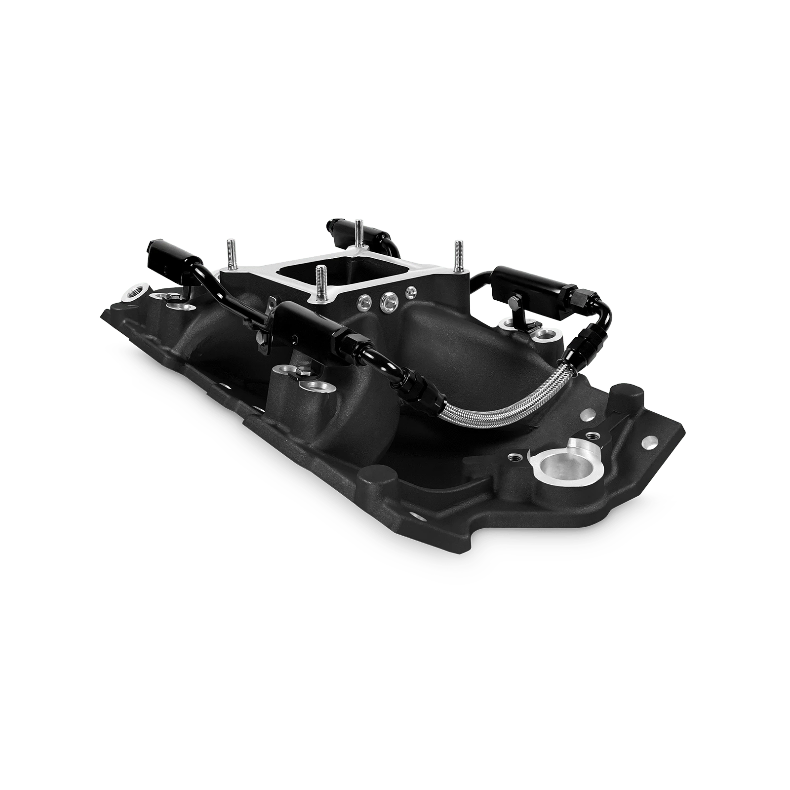 Aces Fuel Injection, Inc. SBC 350 Multi-Port Manifold w/4150 Style Flange (uncut flange)