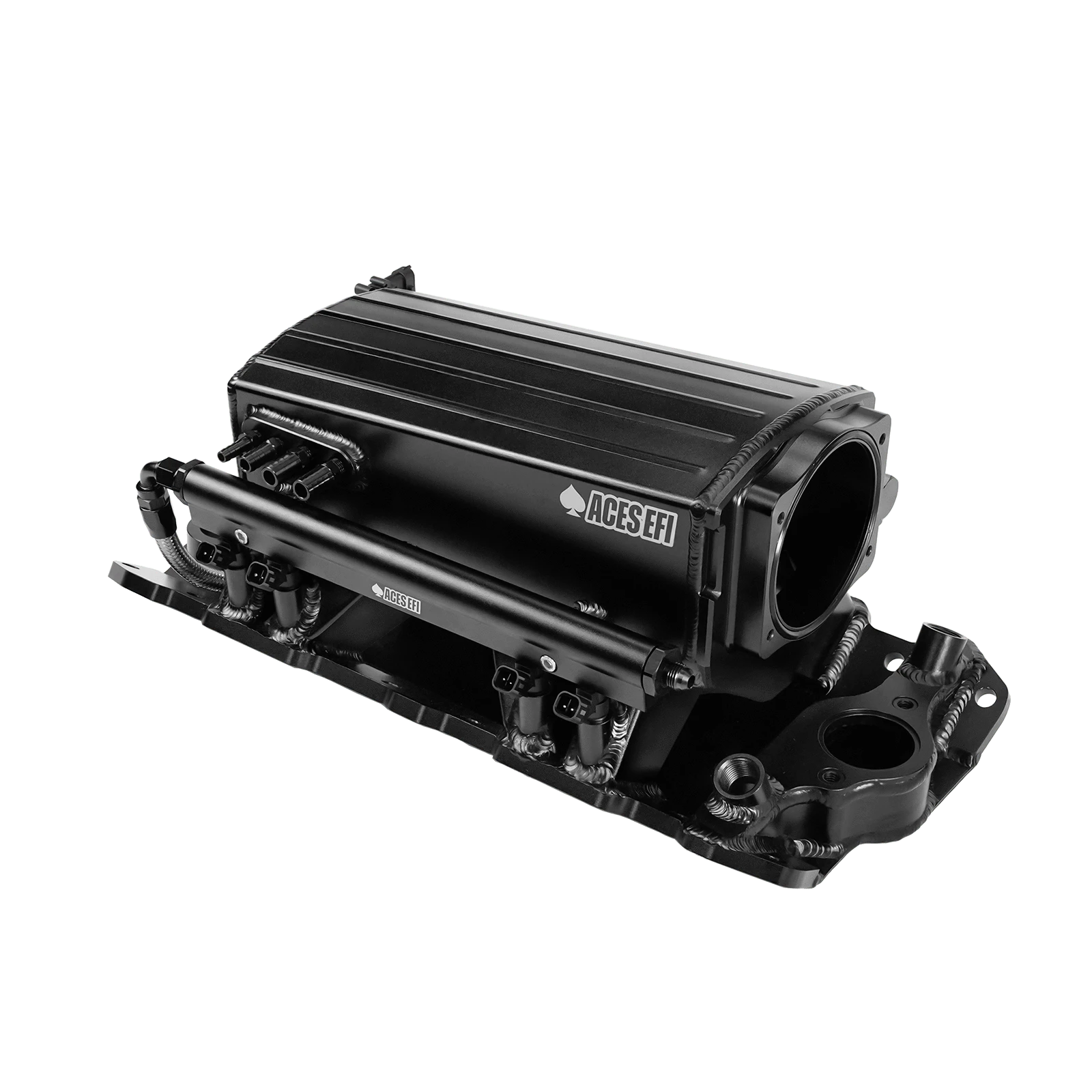 Aces Fuel Injection, Inc. SBC 350 Multi-Port Tunnel Ram Fabricated Intake Manifold