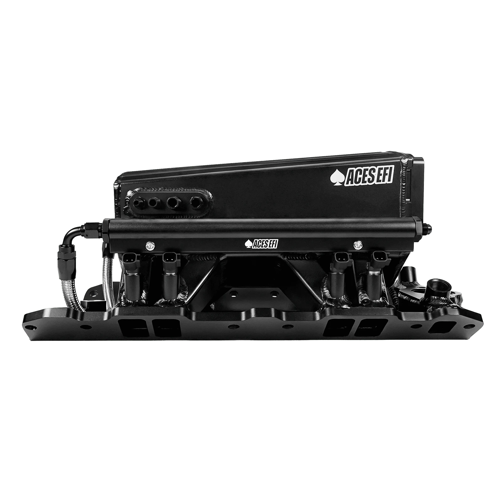 Aces Fuel Injection, Inc. SBC 350 Multi-Port Tunnel Ram Fabricated Intake Manifold