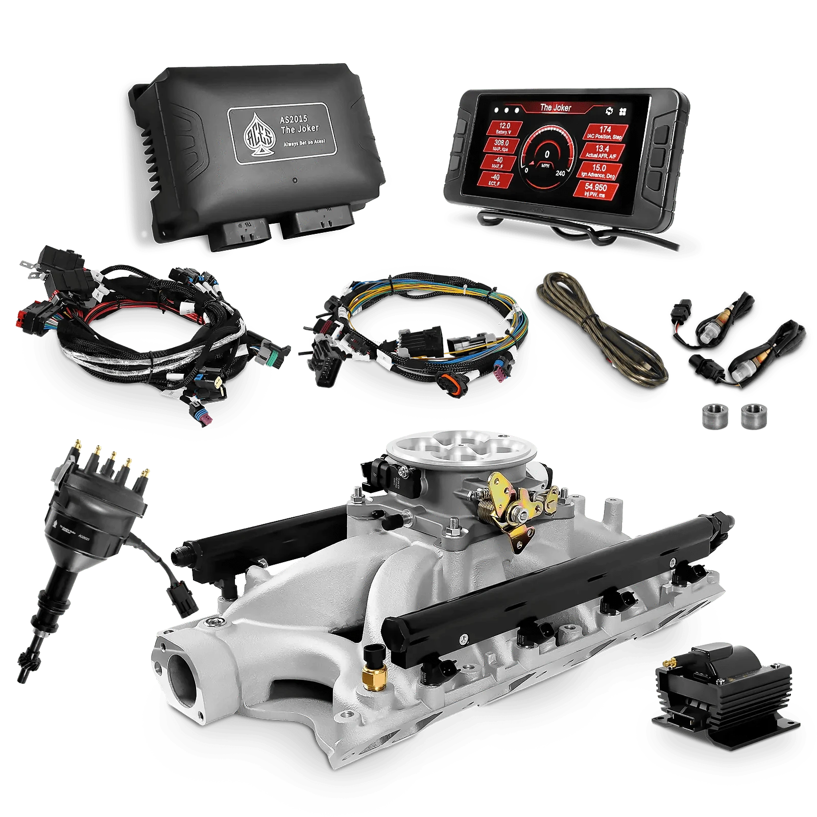 Aces Fuel Injection SBF Top End Kit with (Silver) 351W Manifold / 500 The Joker EFI - Top End Kits