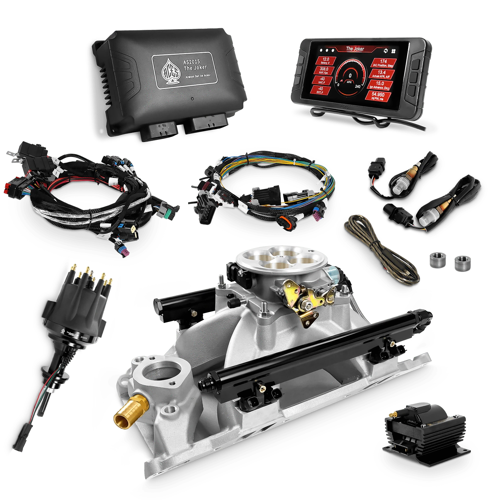 Aces Fuel Injection SBM Top End Kit with (Original Finish) Mopar 318/340/360 Manifold / 500 The Joker EFI - Top End Kits