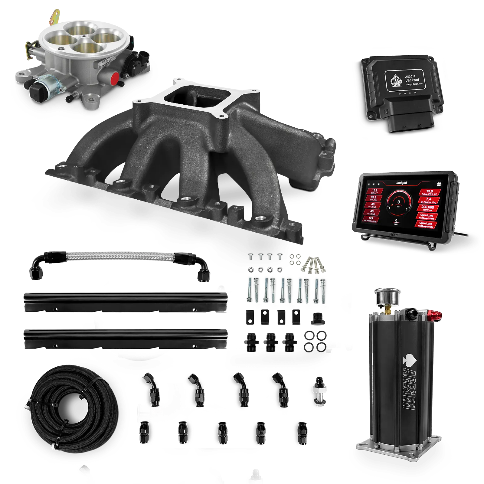 Jackpot LS EFI System - Master Kit with Command Center 2 Surge Tank